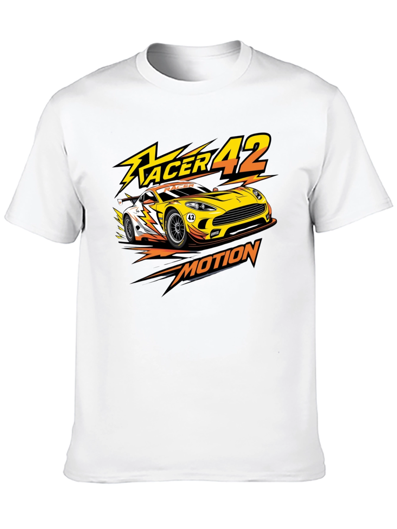 Racer 42 Motion Graphic Tee - Black