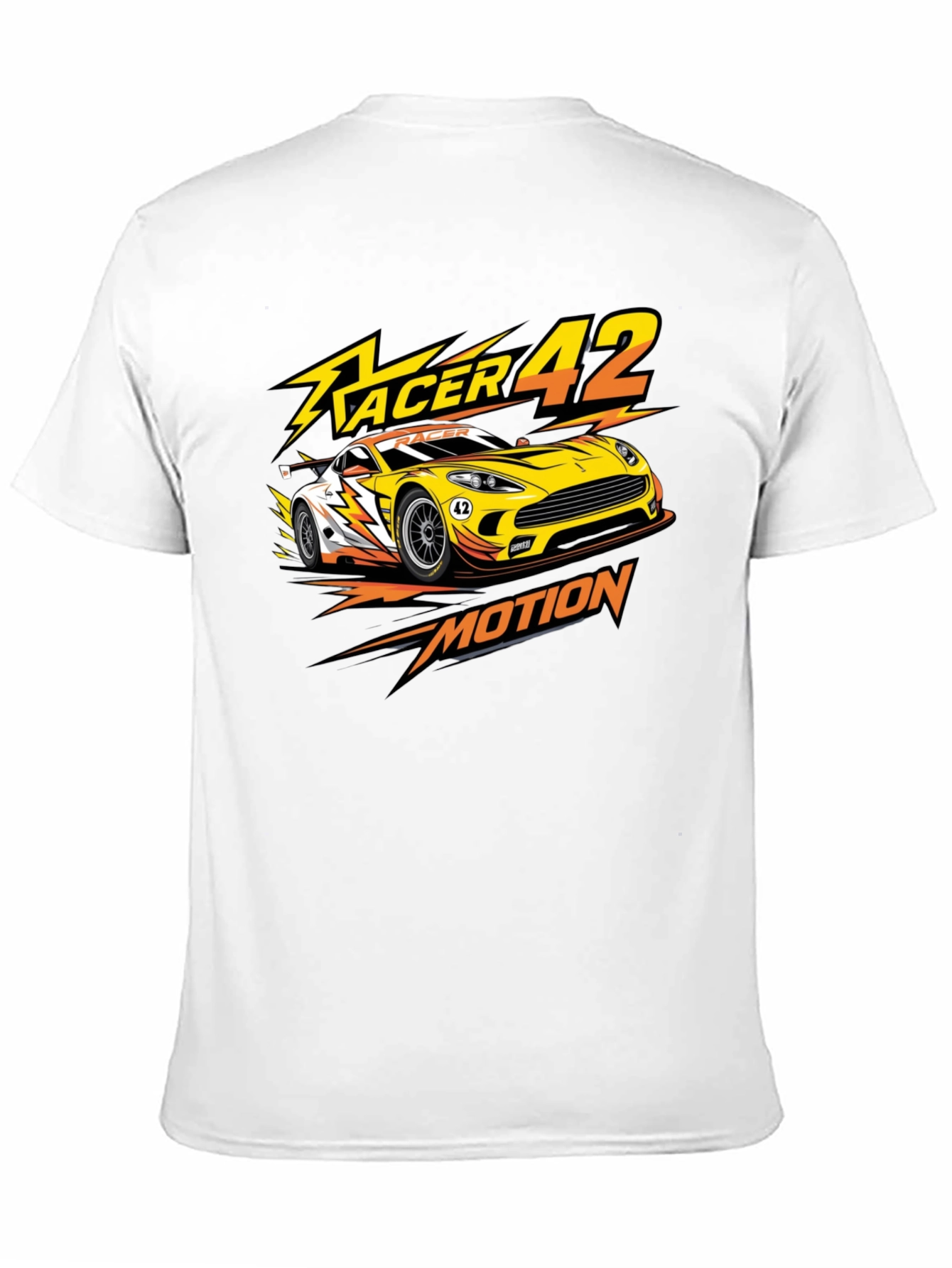 Racer 42 Motion Graphic Tee - Black
