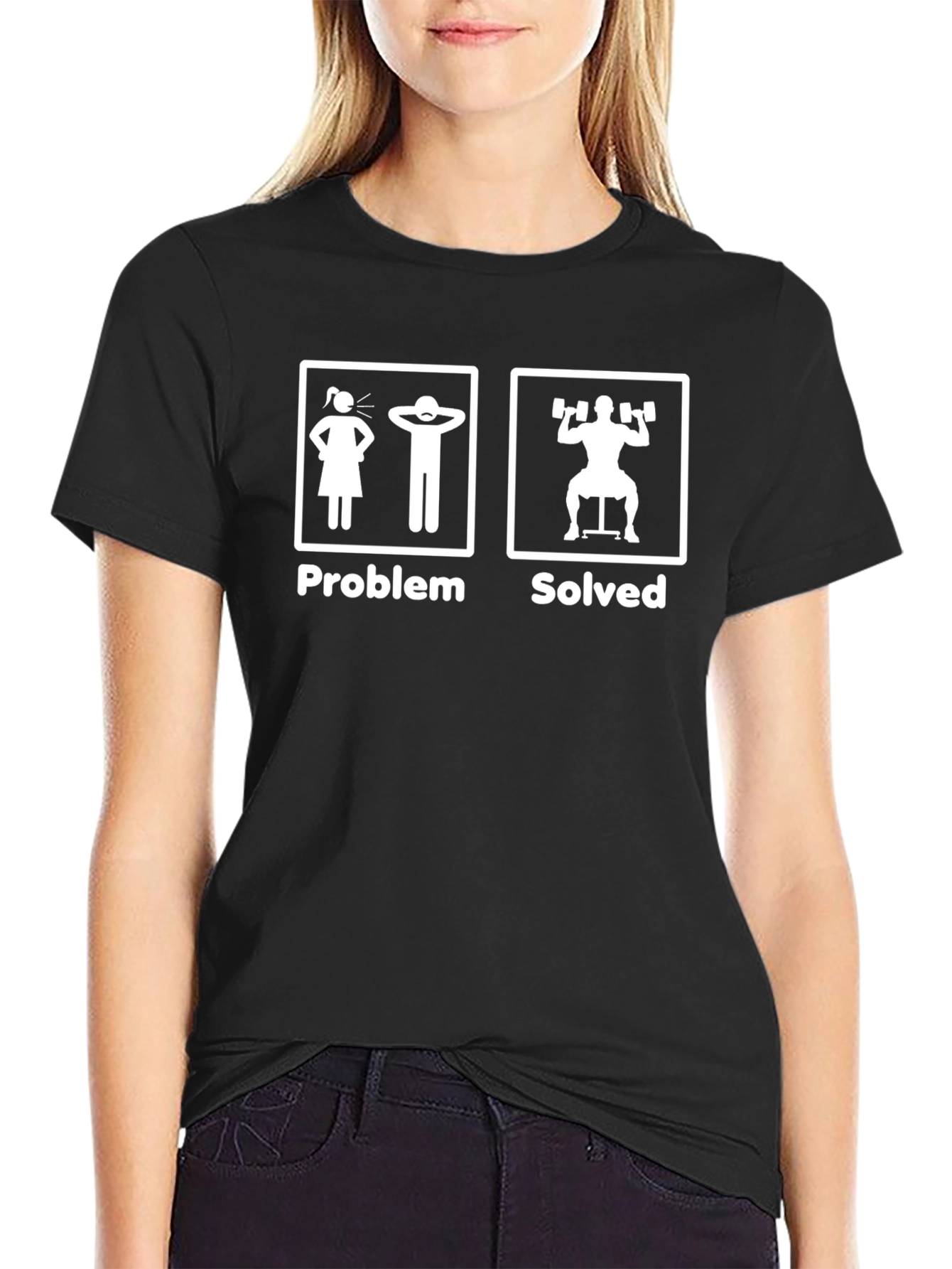 Problem Solved T-Shirt - Funny Gym Workout Tee
