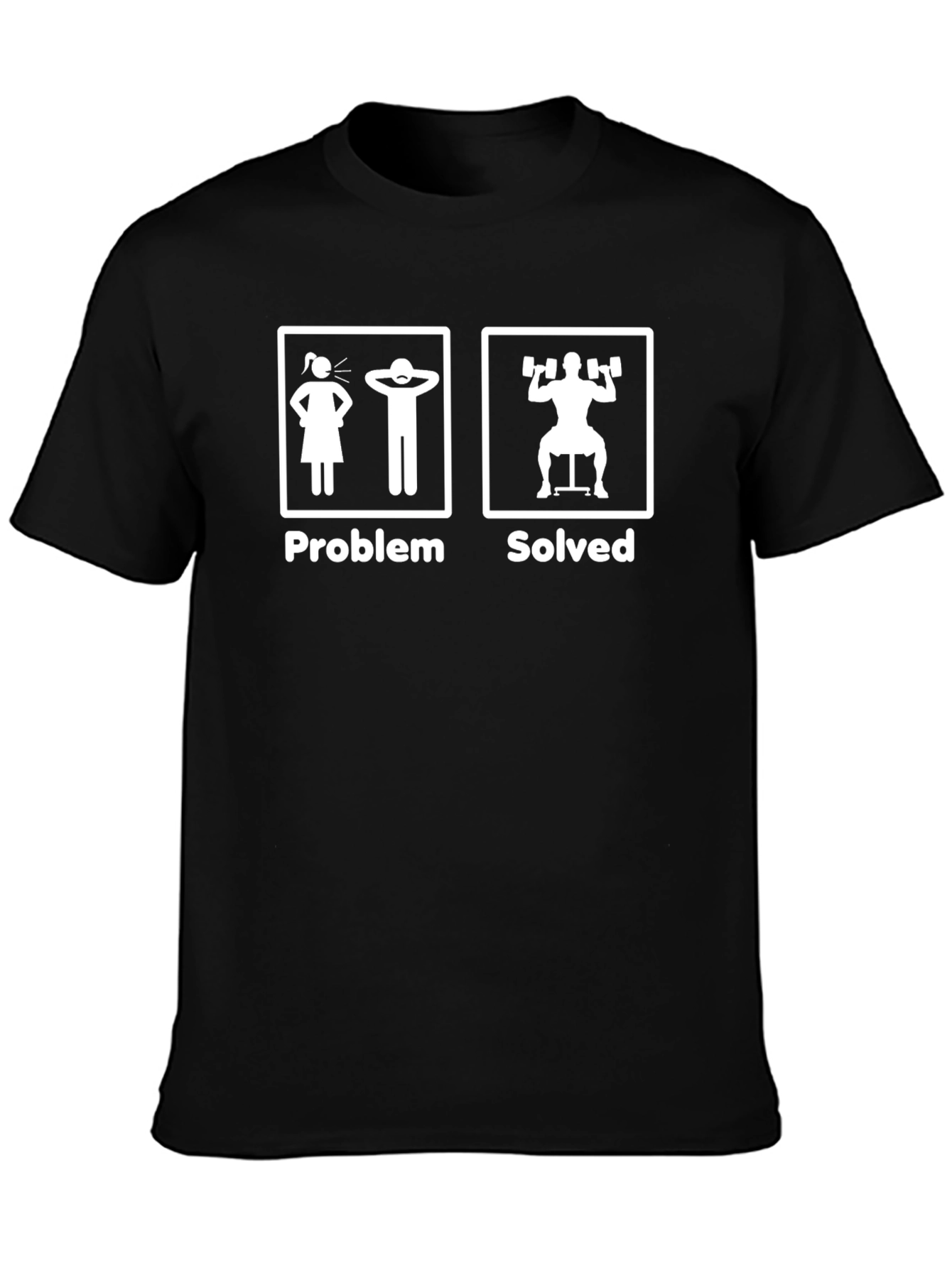 Problem Solved T-Shirt - Funny Gym Workout Tee