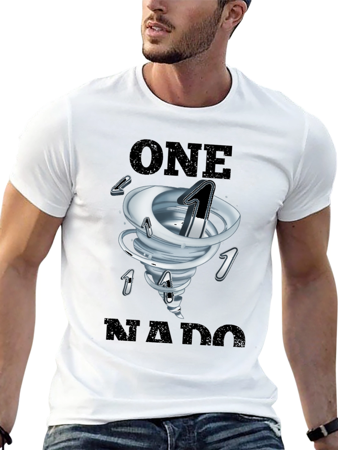 One-Nado Black Graphic Tee