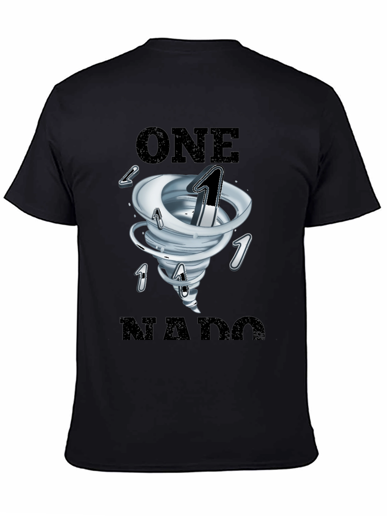One-Nado Black Graphic Tee