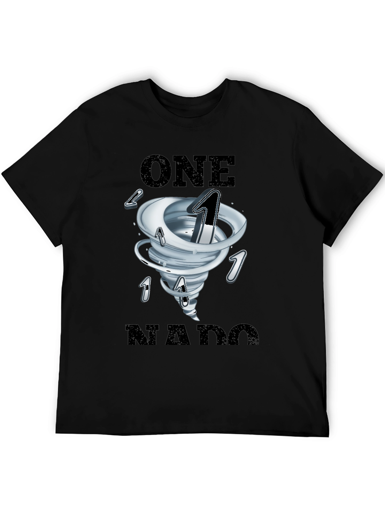 One-Nado Black Graphic Tee