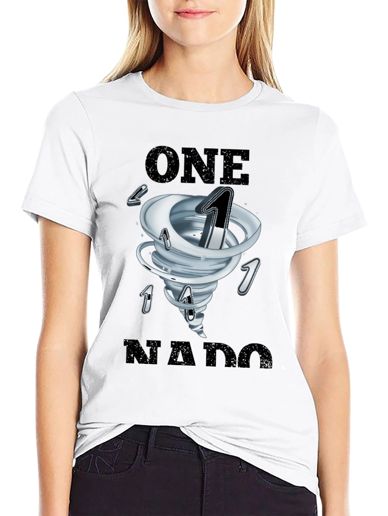 One-Nado Black Graphic Tee