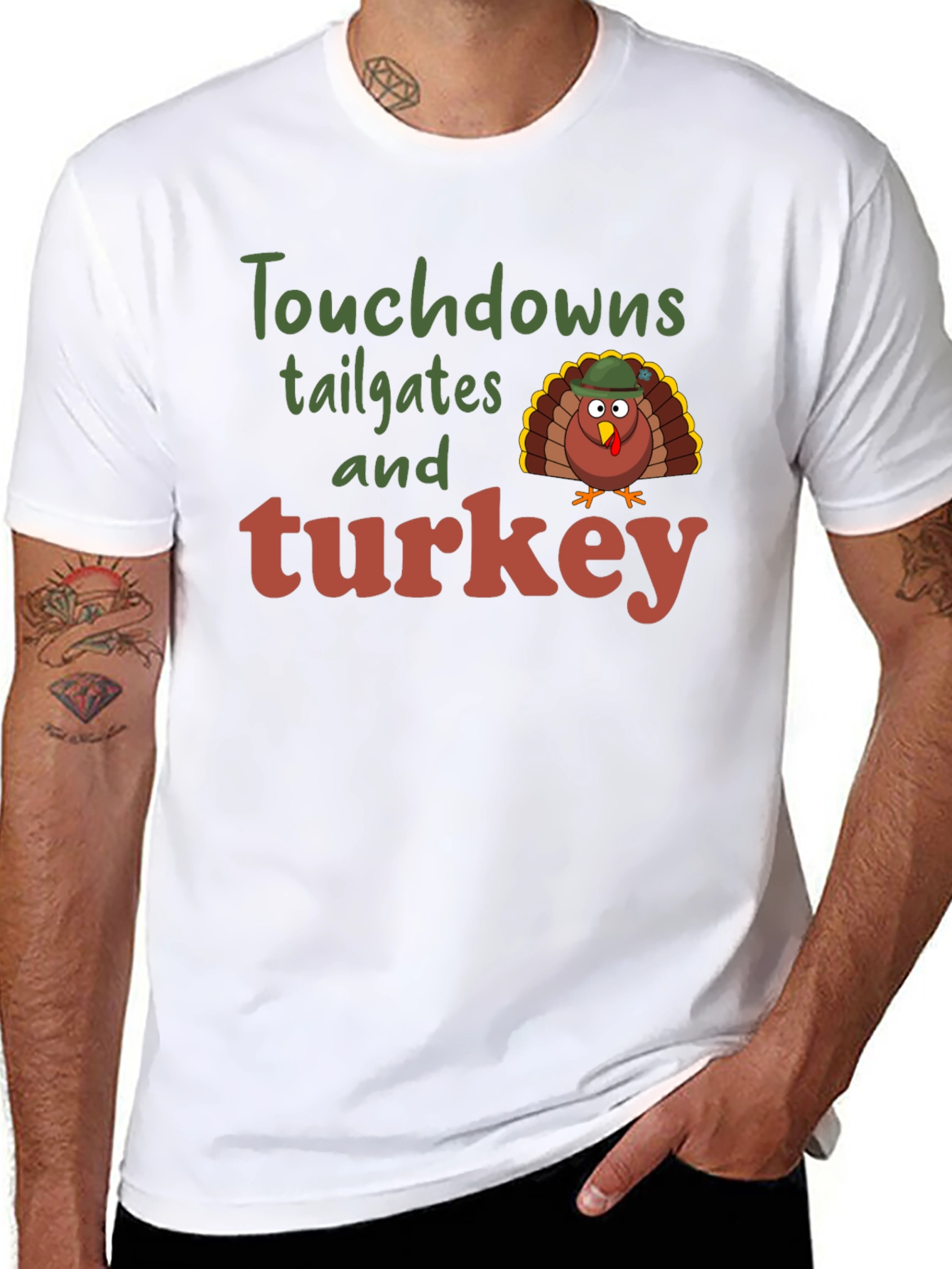 Touchdowns Tailgates and Turkey Thanksgiving T-Shirt