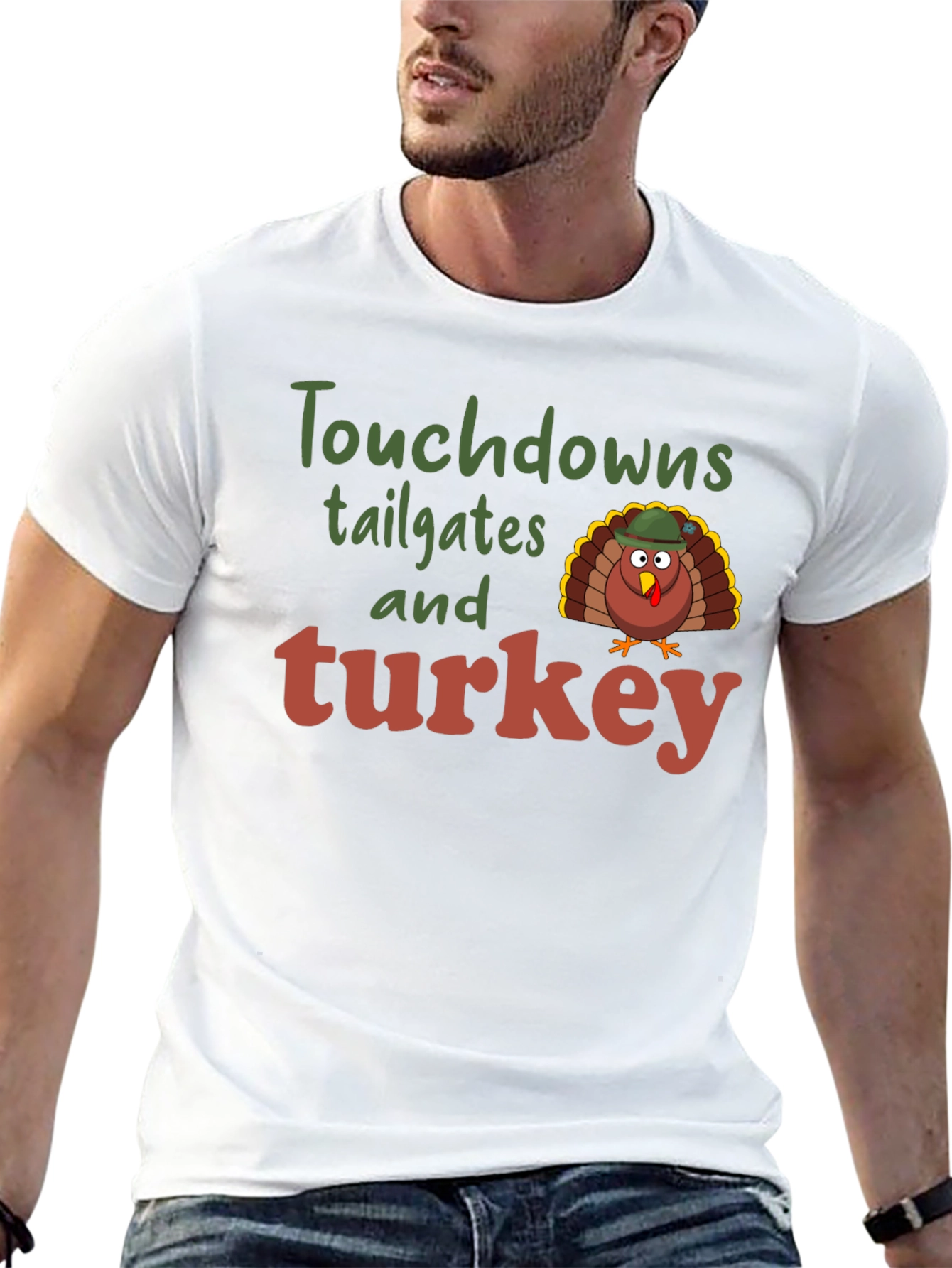 Touchdowns Tailgates and Turkey Thanksgiving T-Shirt
