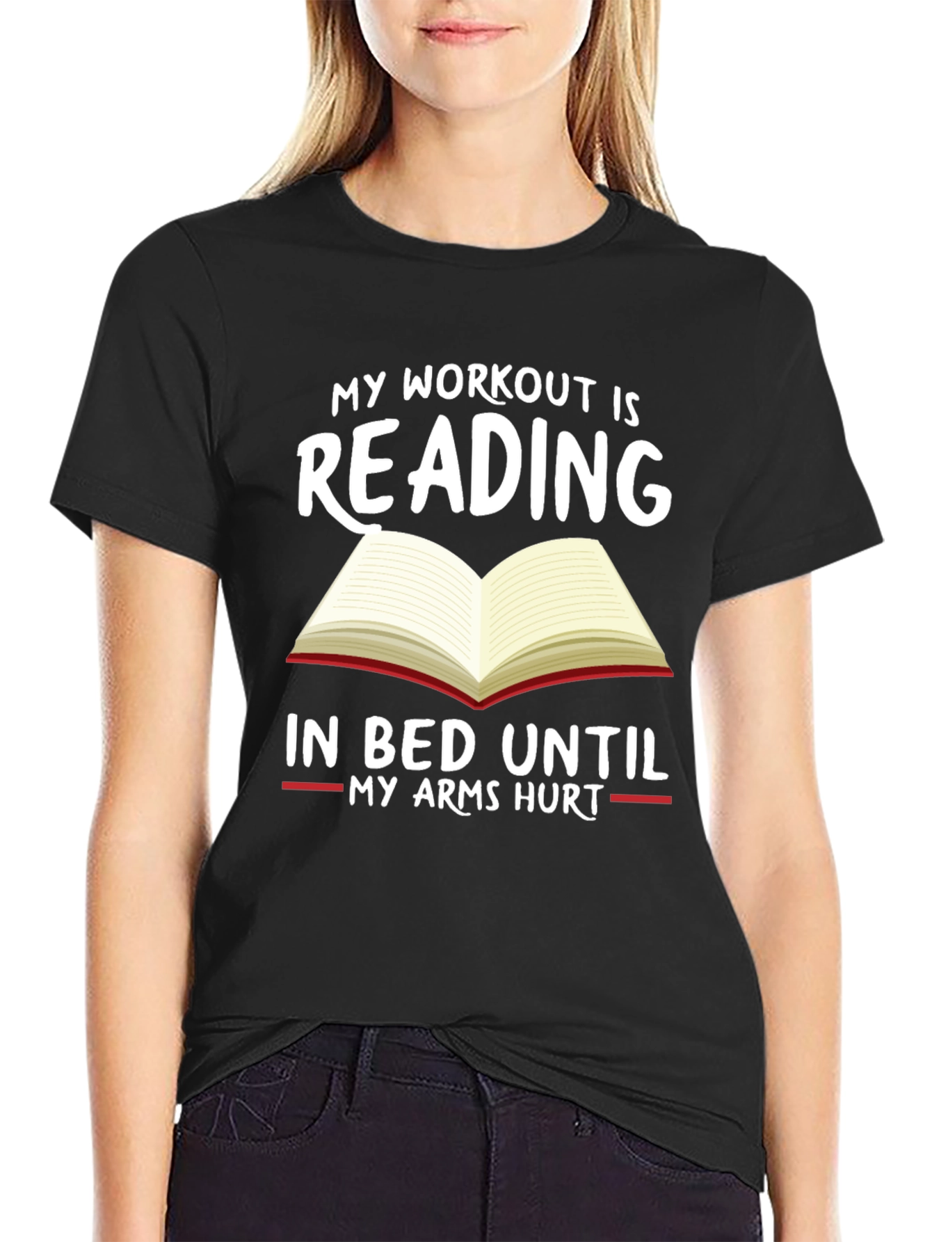 Workout Reading T-Shirt: Bedtime Bookworm Tee