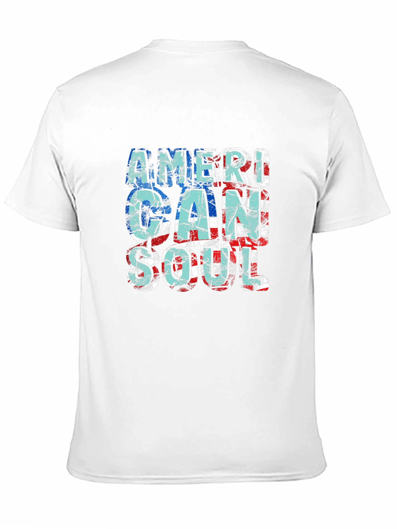 American Soul Graphic Print Black T-Shirt