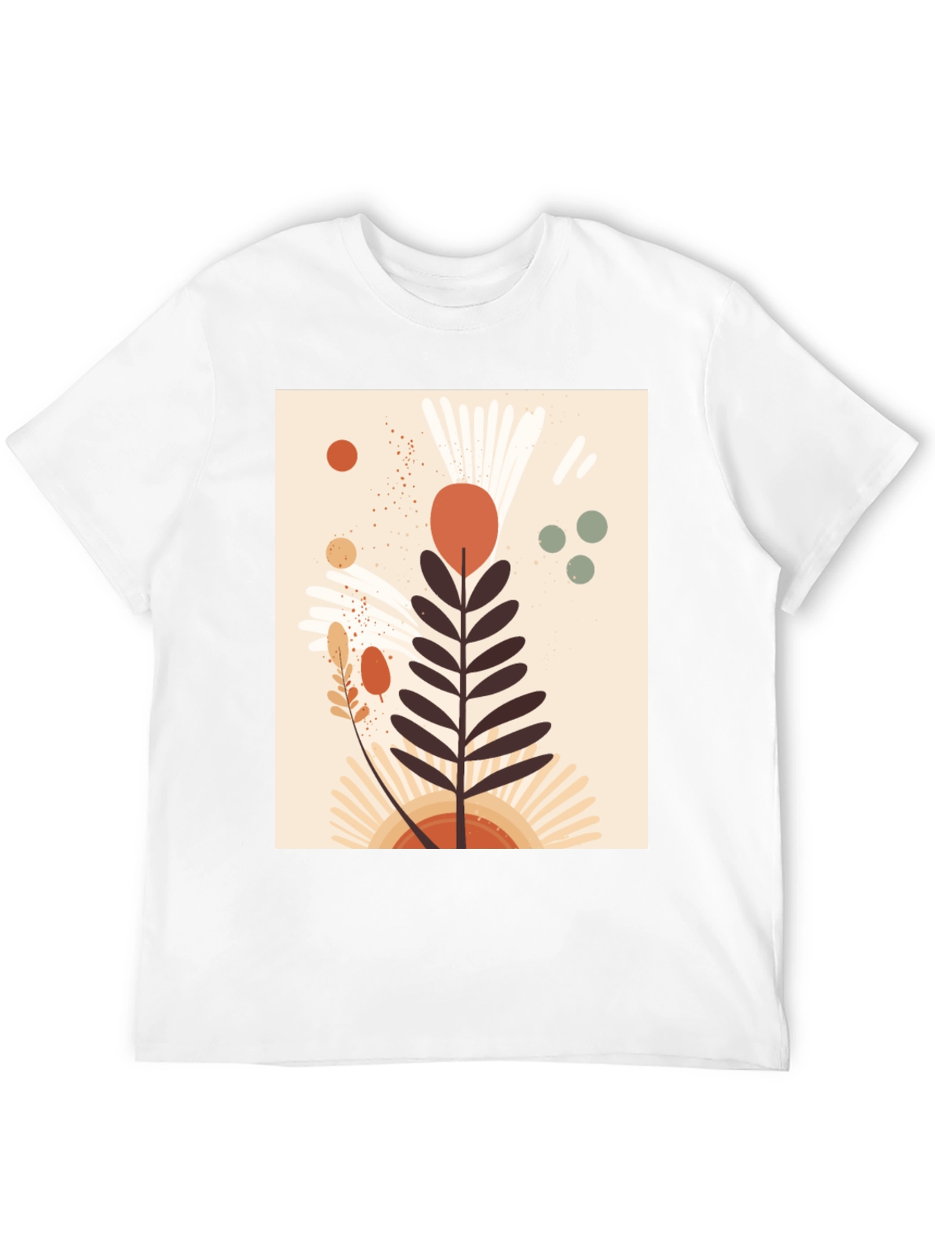Botanical Graphic Black T-Shirt