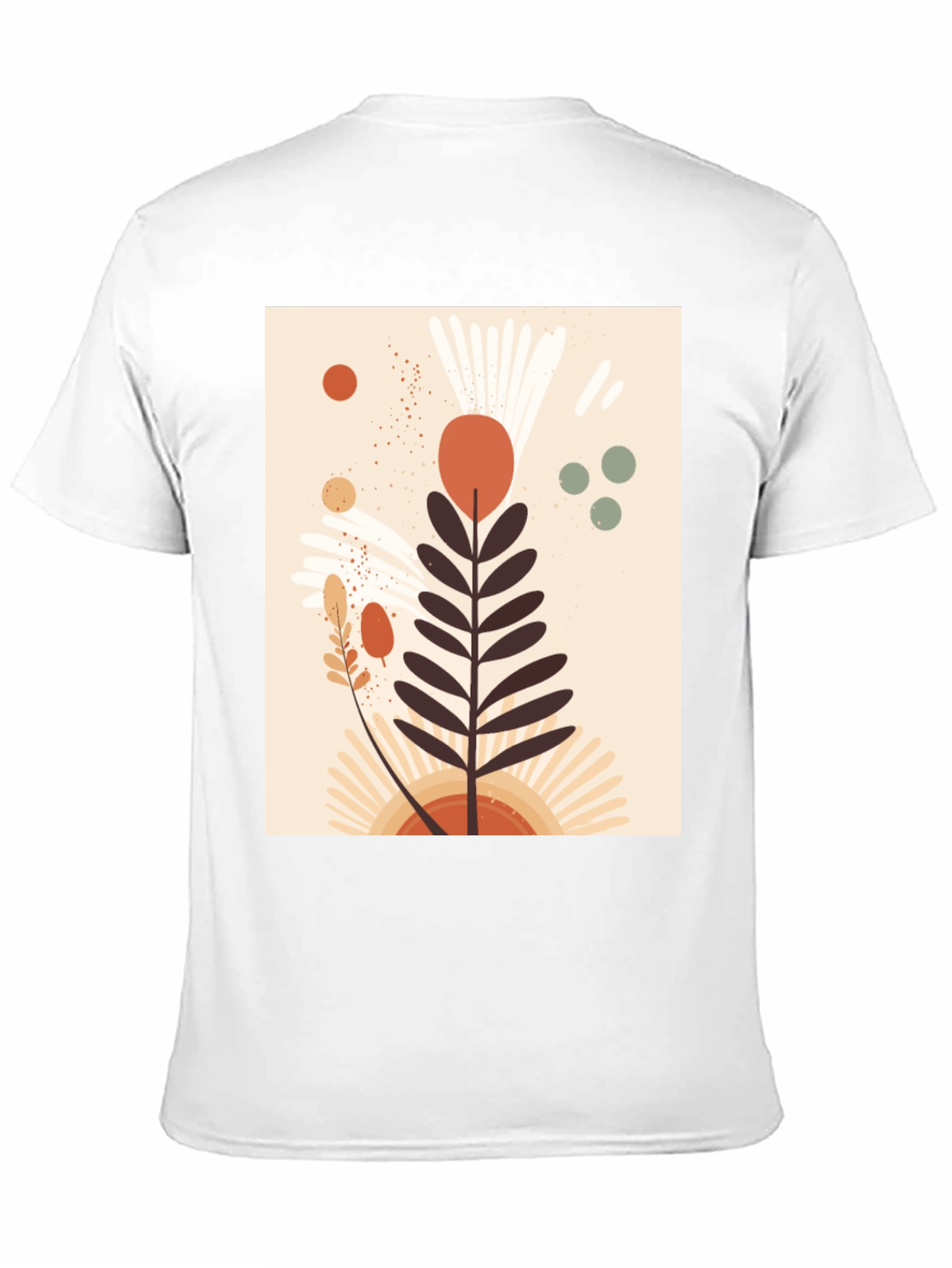 Botanical Graphic Black T-Shirt