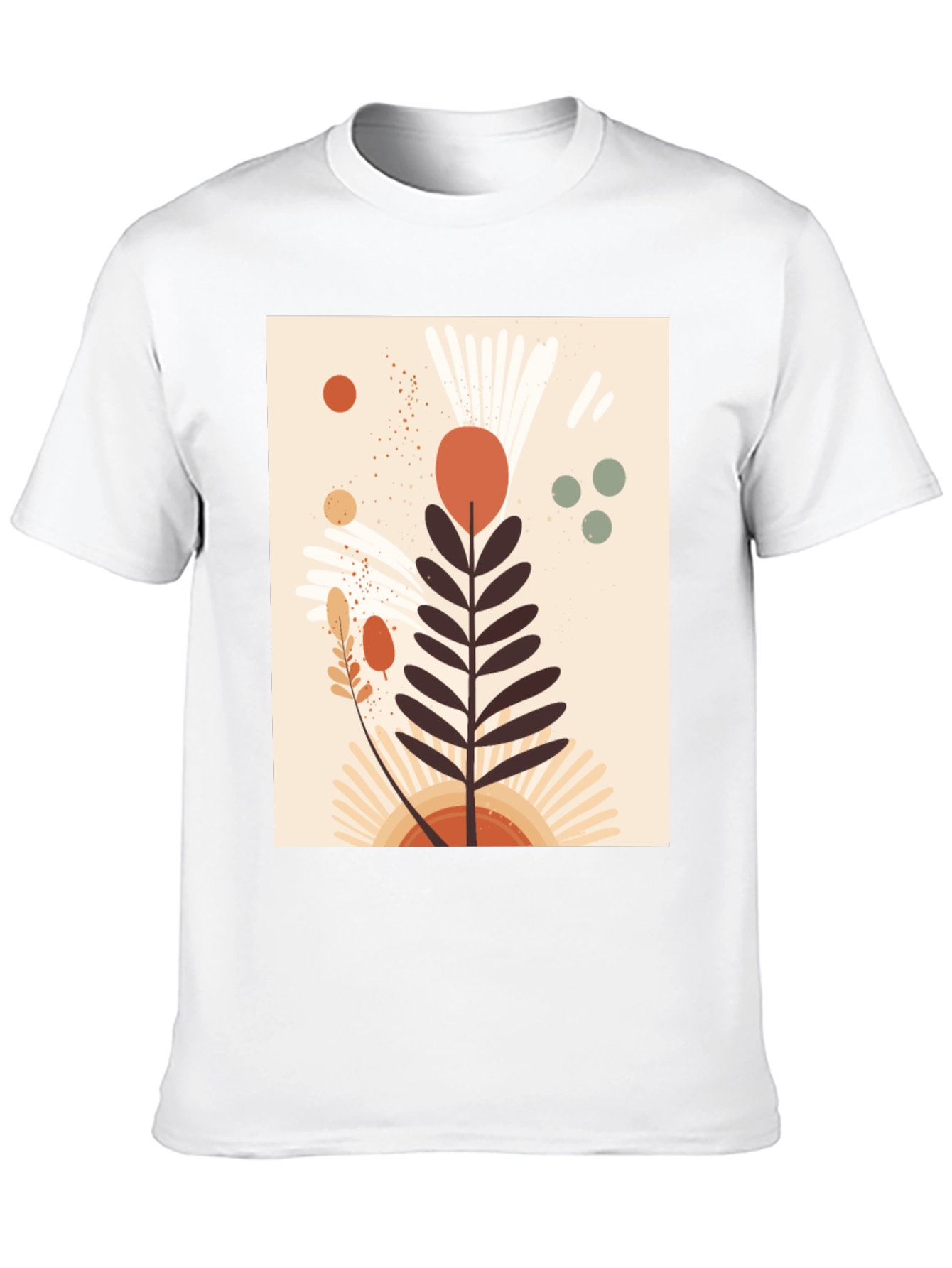 Botanical Graphic Black T-Shirt
