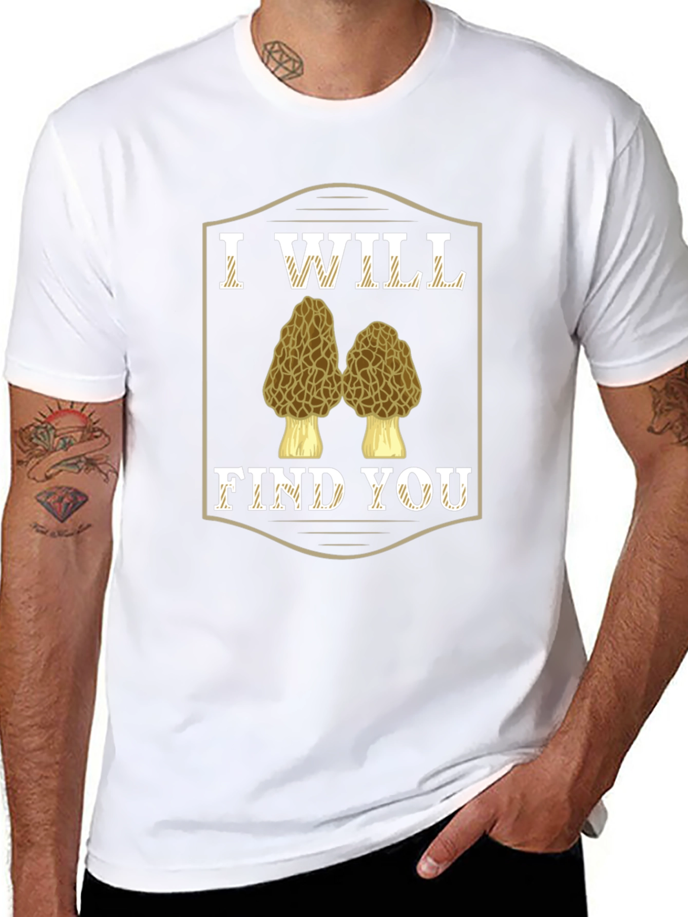I Will Find You Morel Mushroom T-Shirt