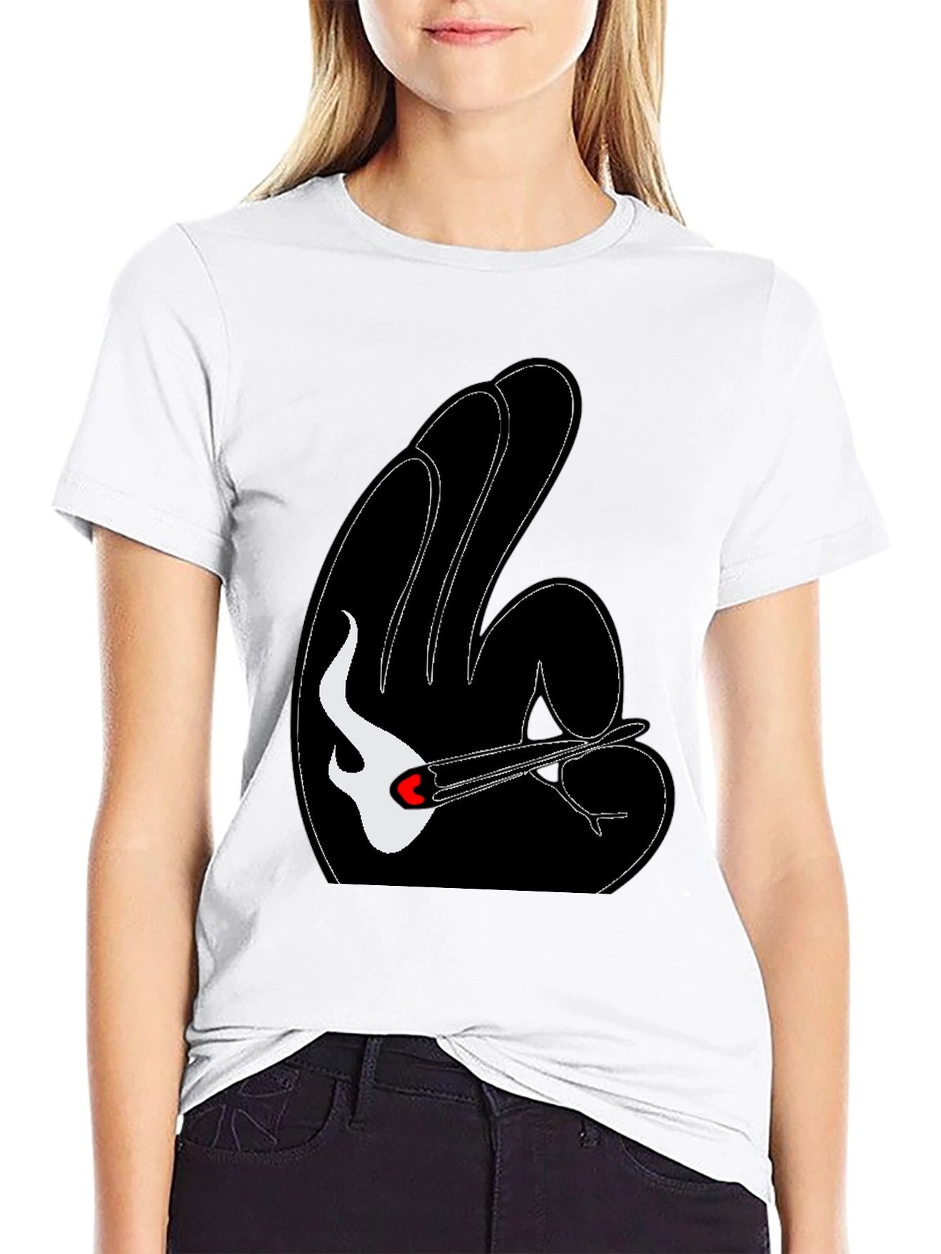 Unique Graphic Tee - Guitar & Hand Gesture