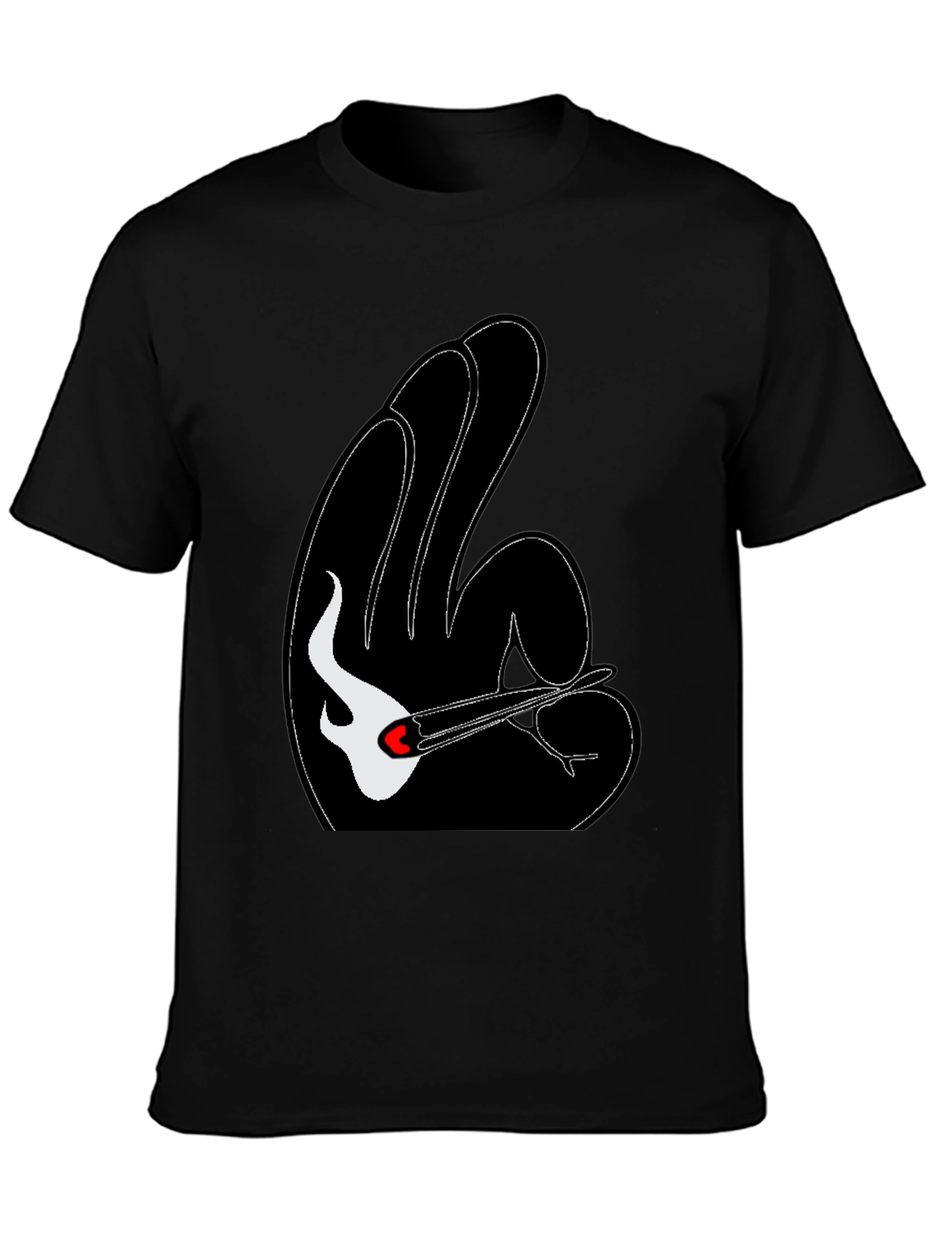 Unique Graphic Tee - Guitar & Hand Gesture