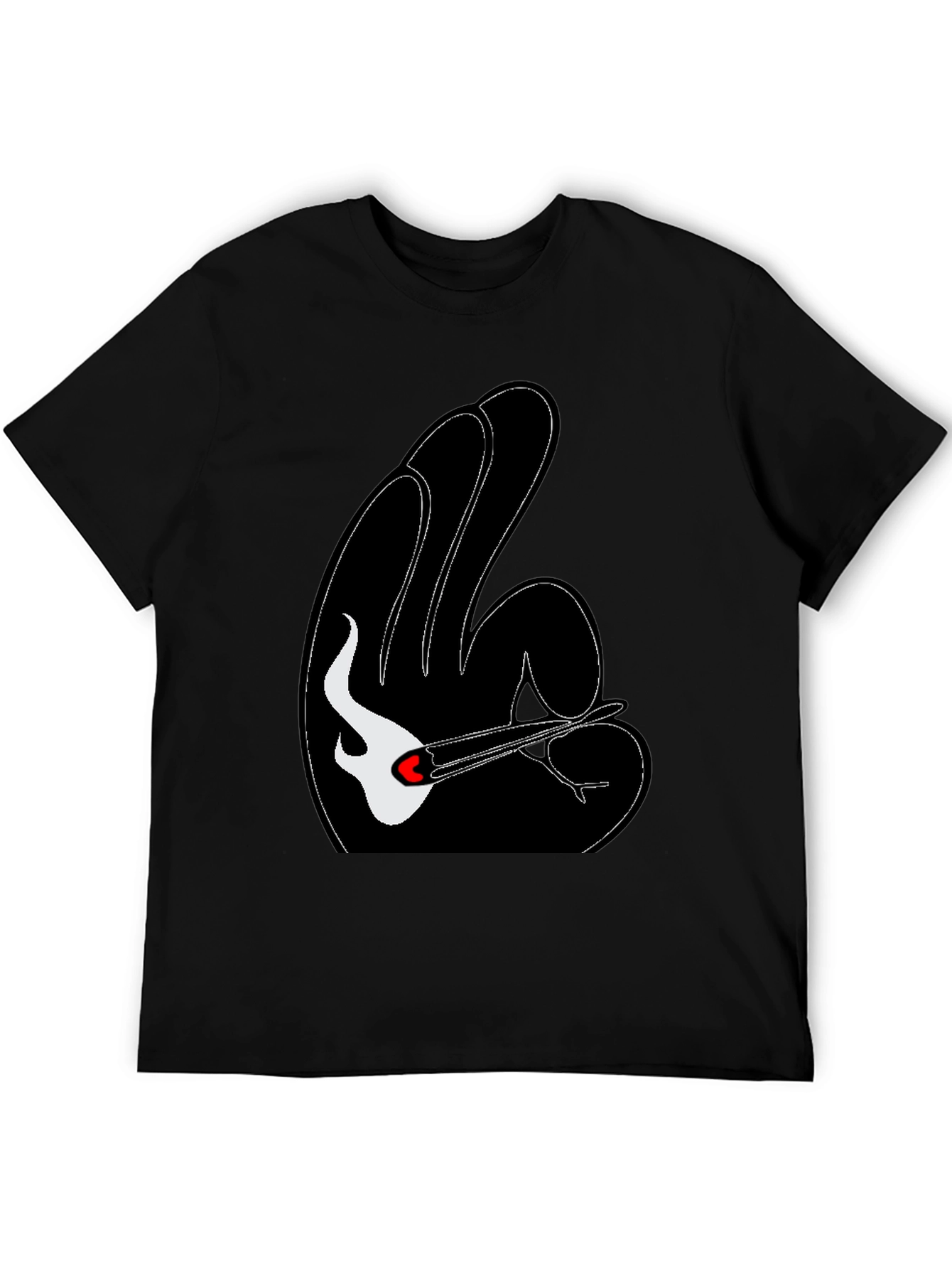 Unique Graphic Tee - Guitar & Hand Gesture