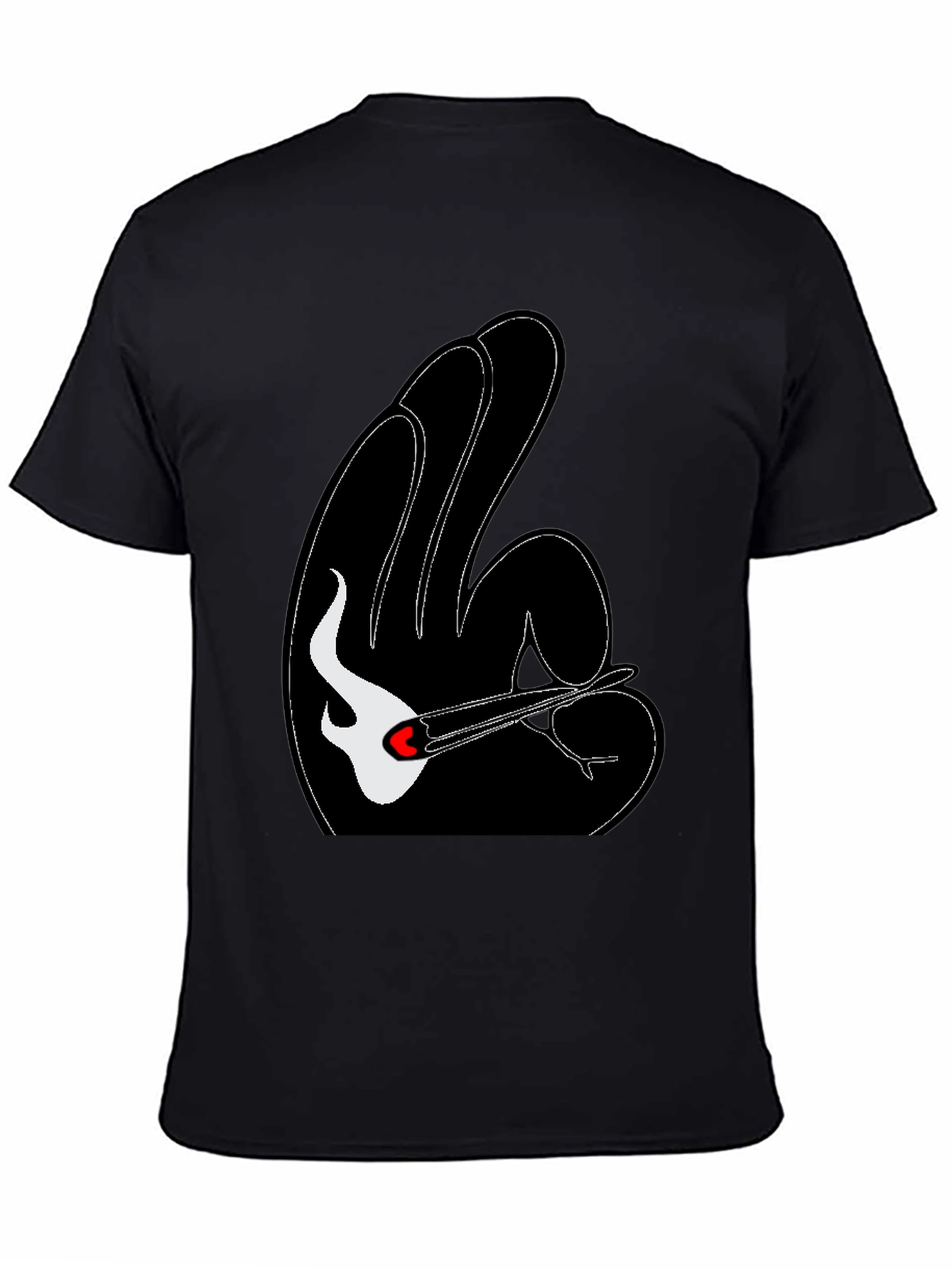 Unique Graphic Tee - Guitar & Hand Gesture