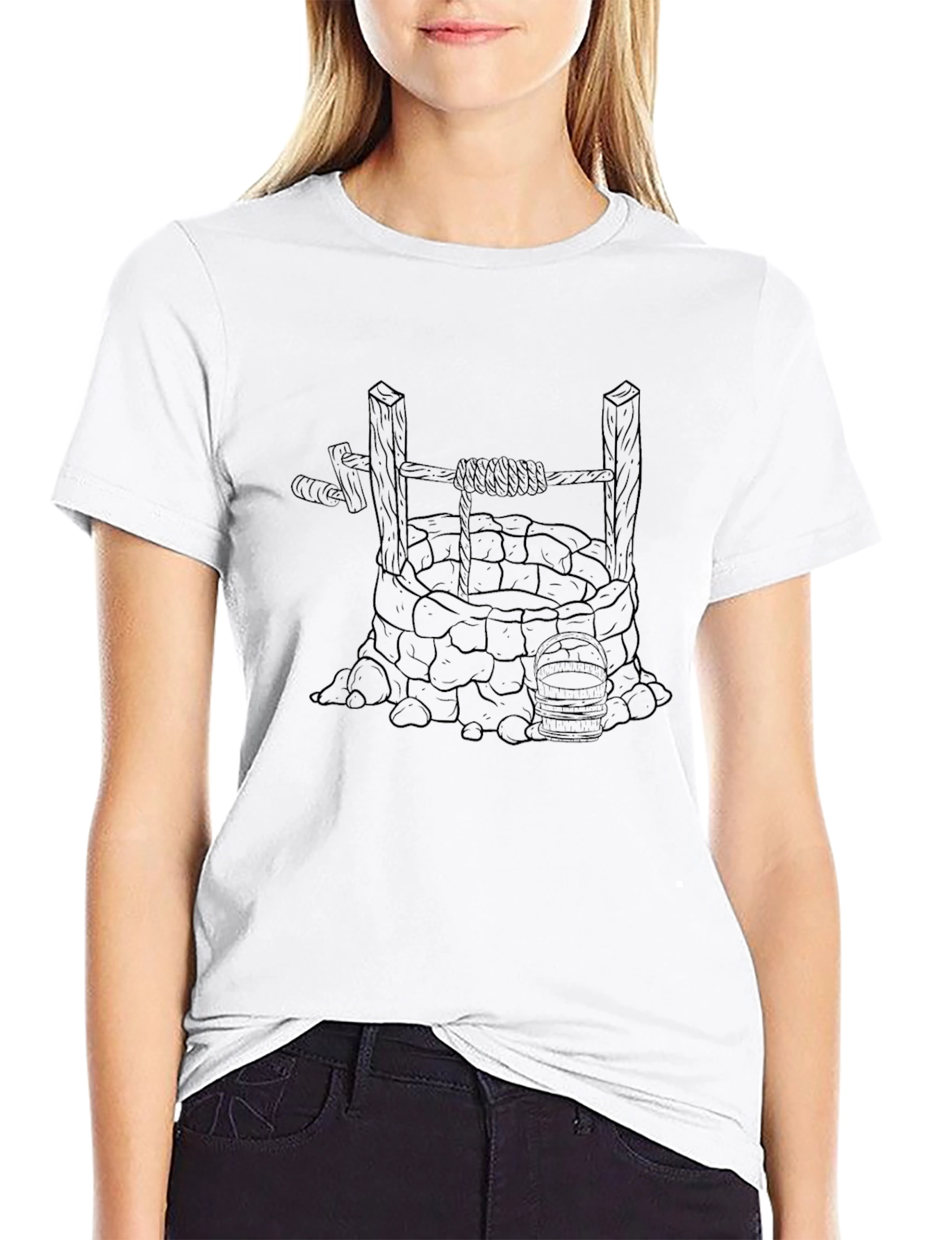 Well Graphic Tee - Black Cotton Blend