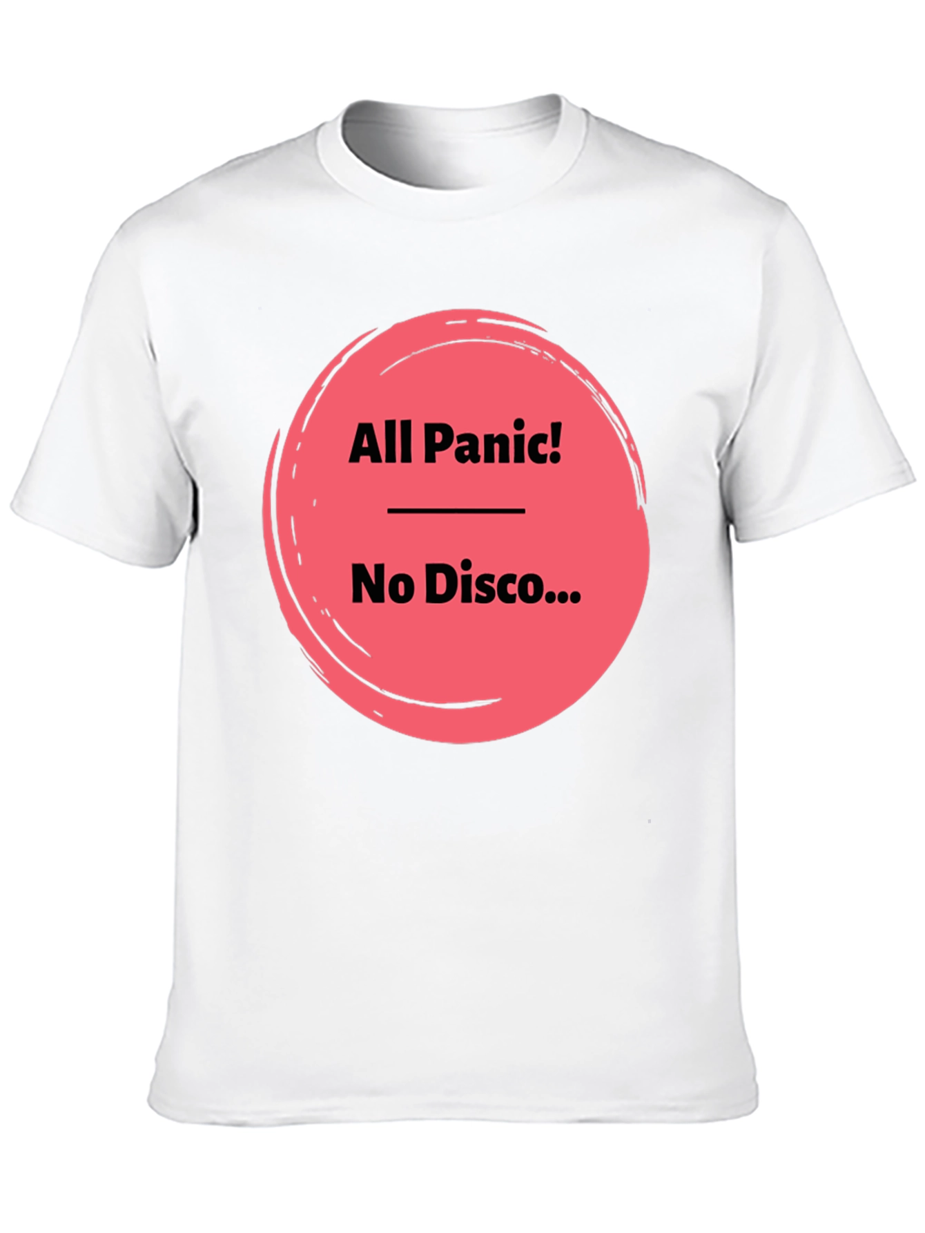 All Panic No Disco Black Graphic Tee