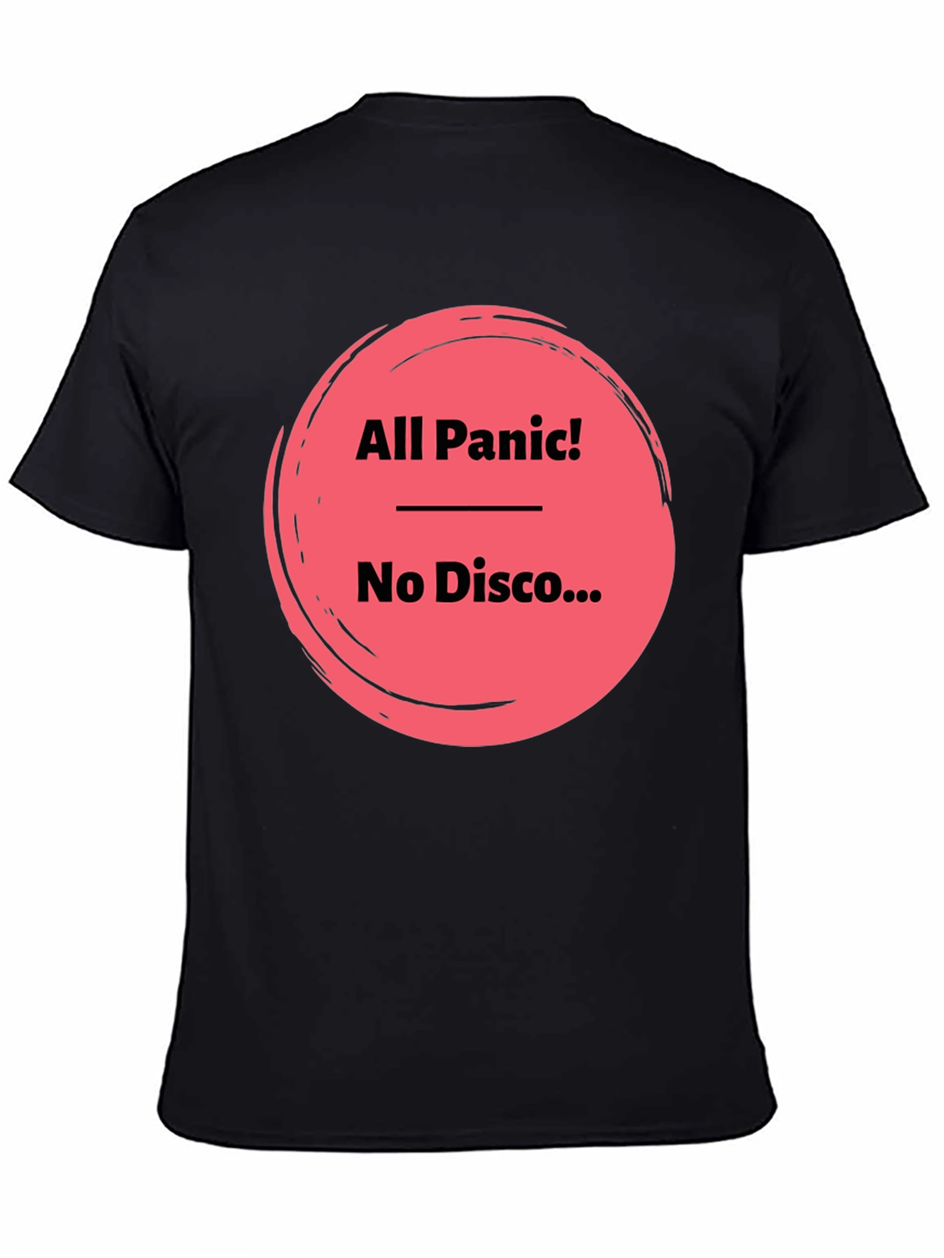 All Panic No Disco Black Graphic Tee