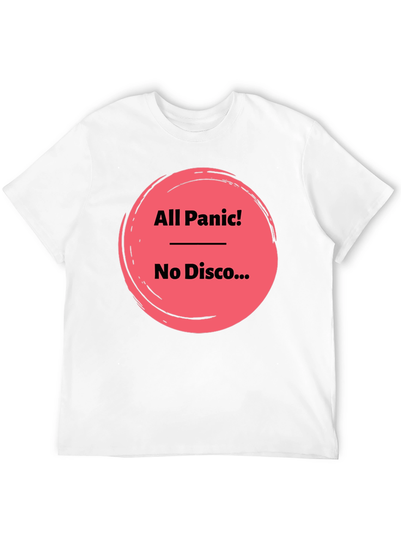 All Panic No Disco Black Graphic Tee