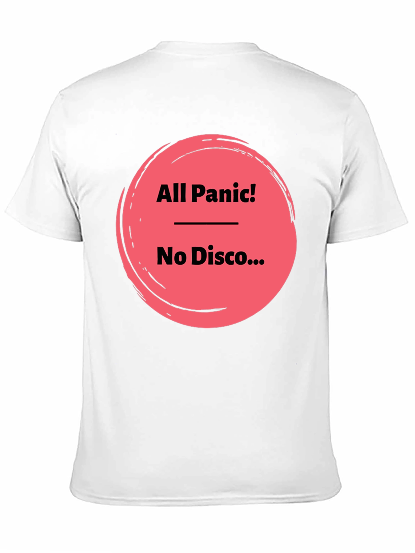All Panic No Disco Black Graphic Tee