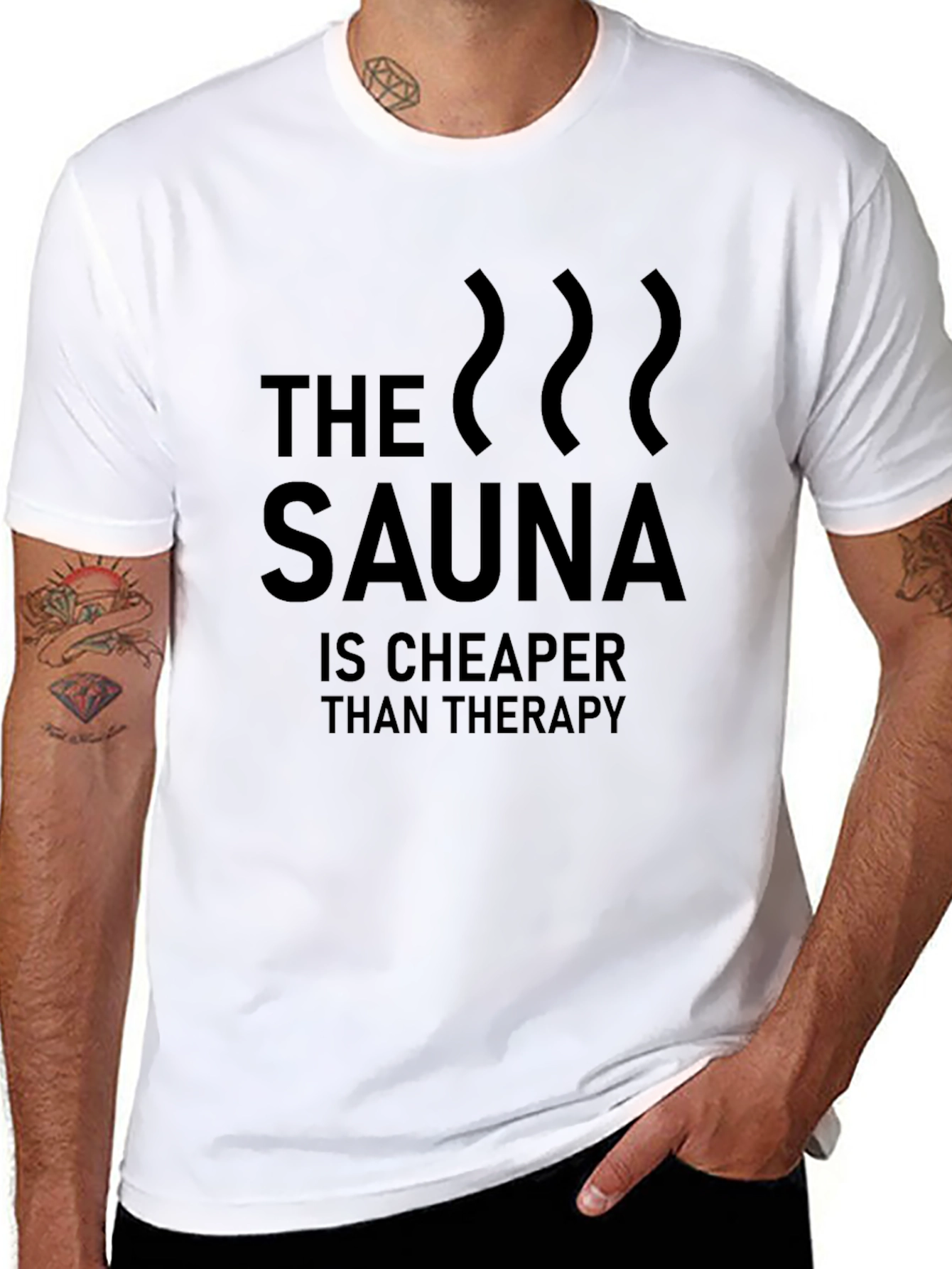 The Sauna is Cheaper Than Therapy Graphic Tee