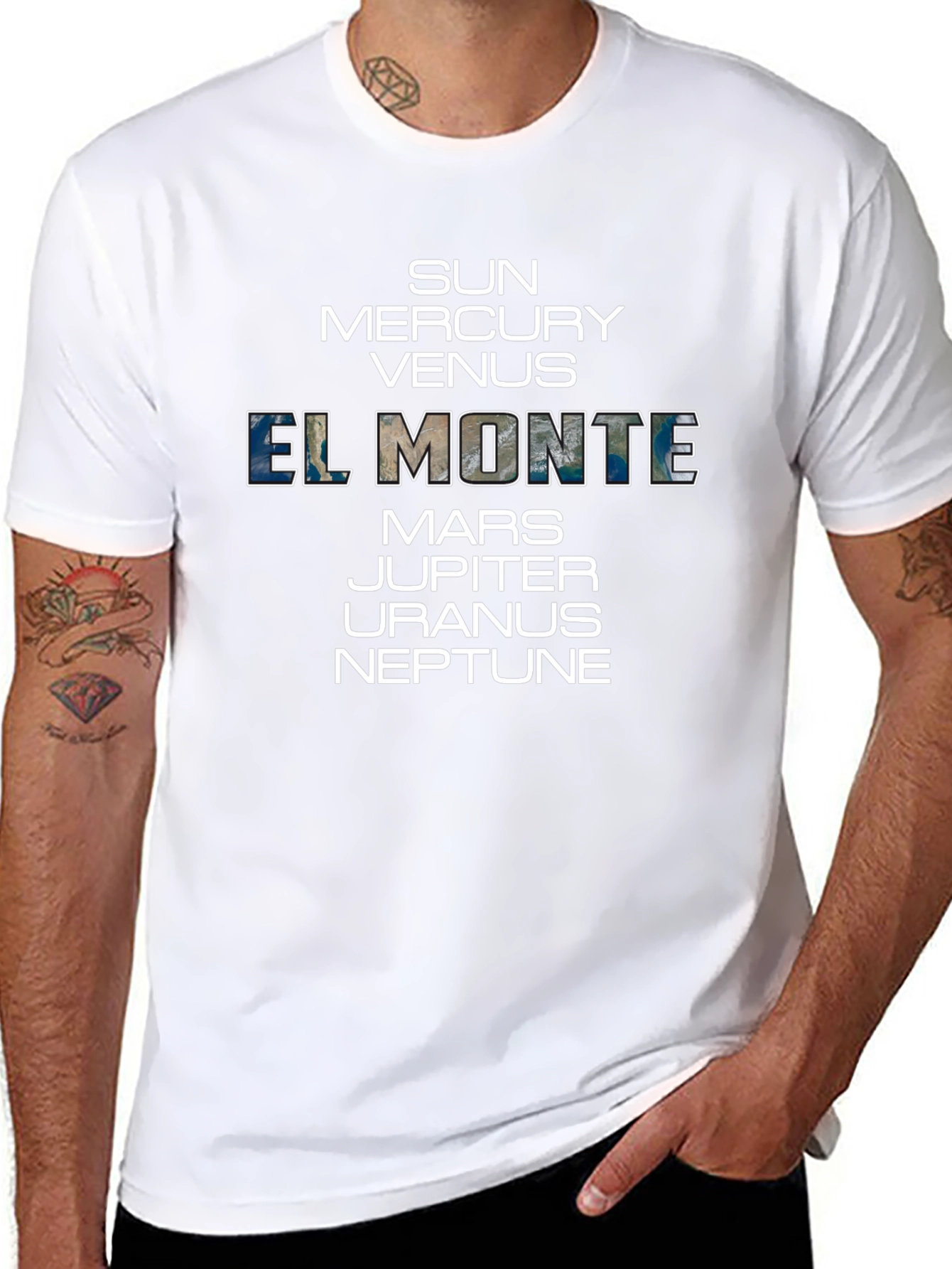El Monte Planets Graphic Tee - Stylish Space T-Shirt