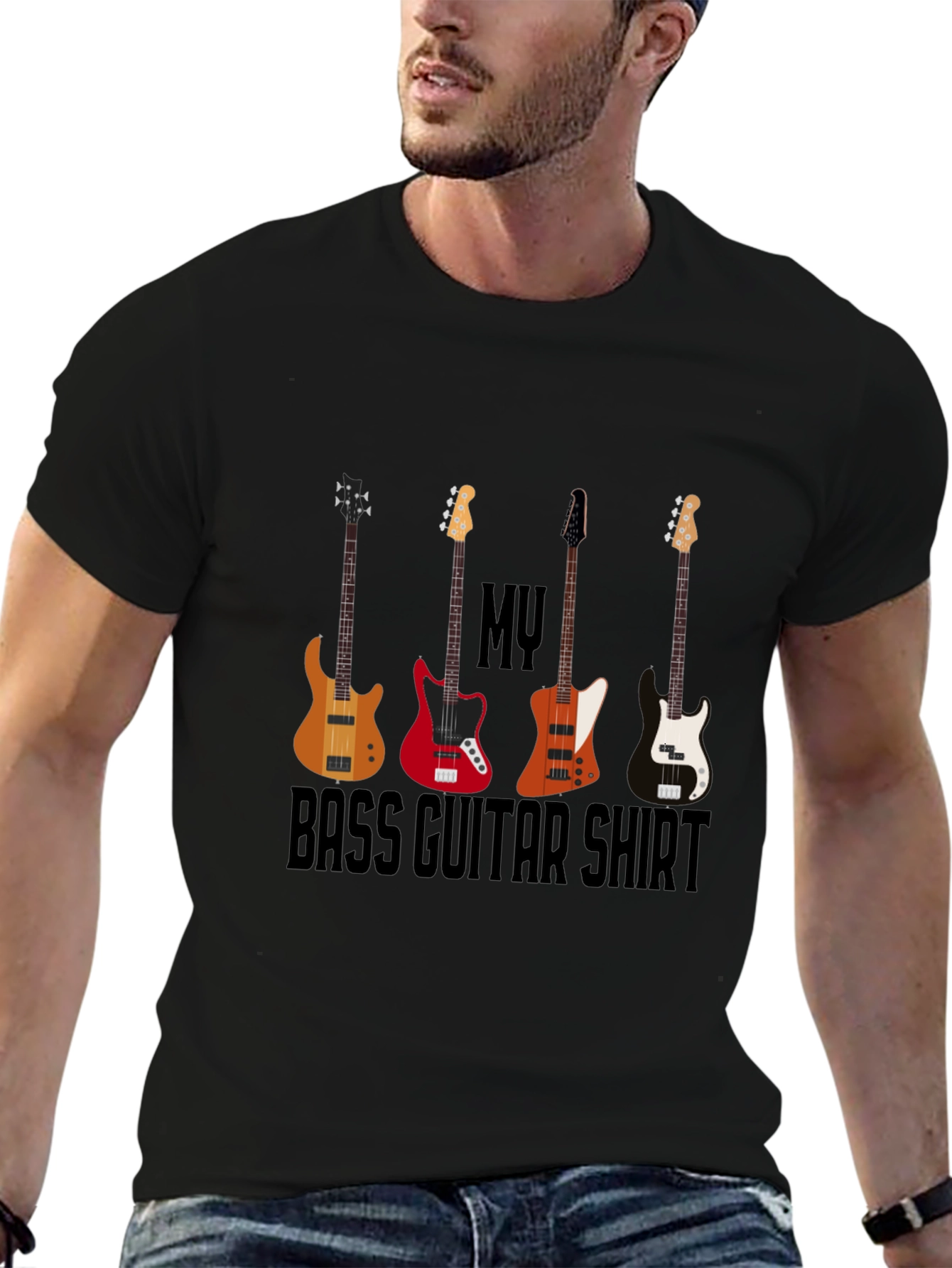 My Bass Guitar Shirt | Black T-Shirt