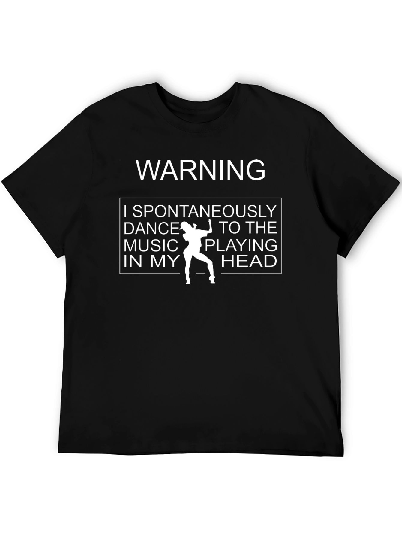 Warning Spontaneous Dance Music Head T-Shirt