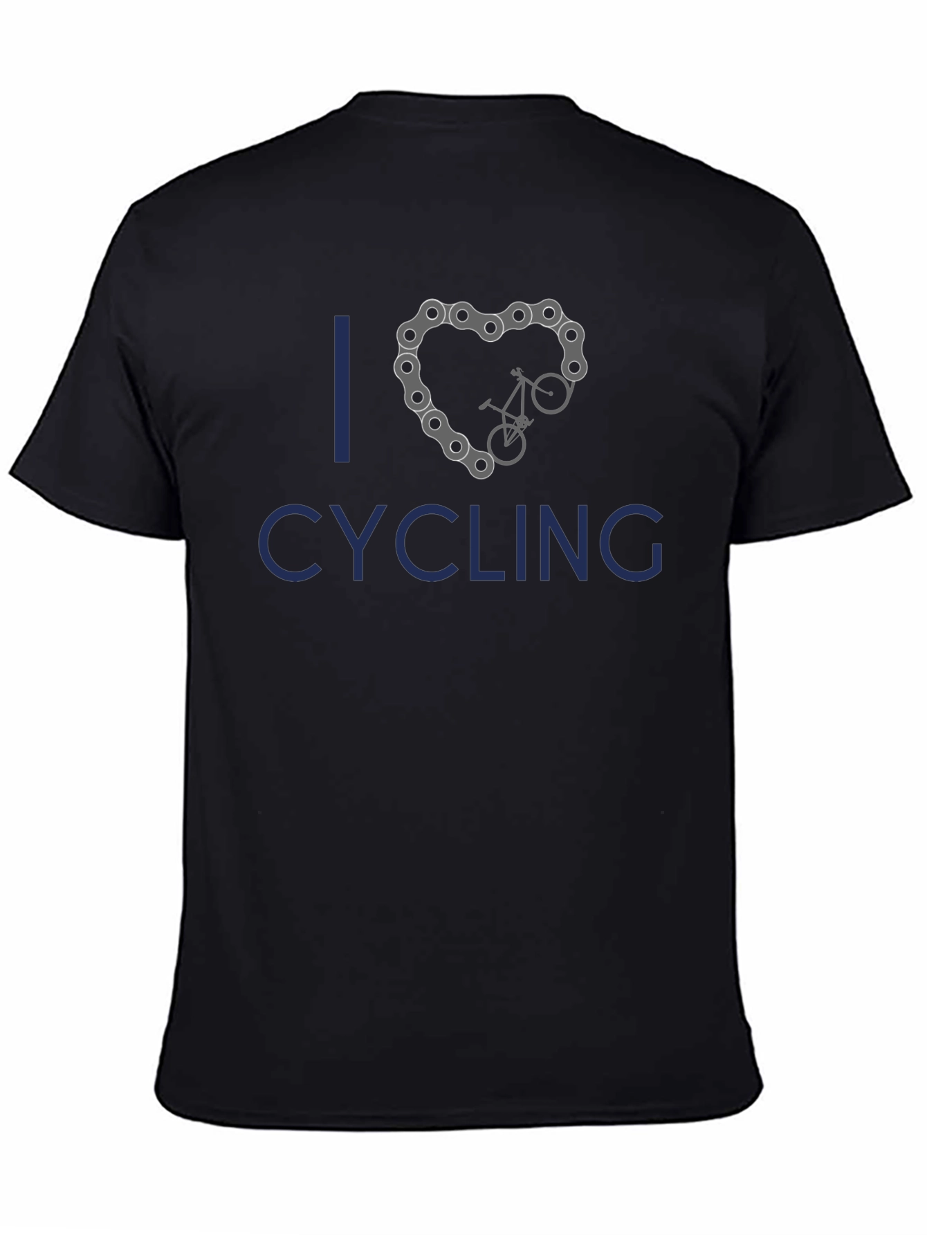 I Heart Cycling Black T-Shirt