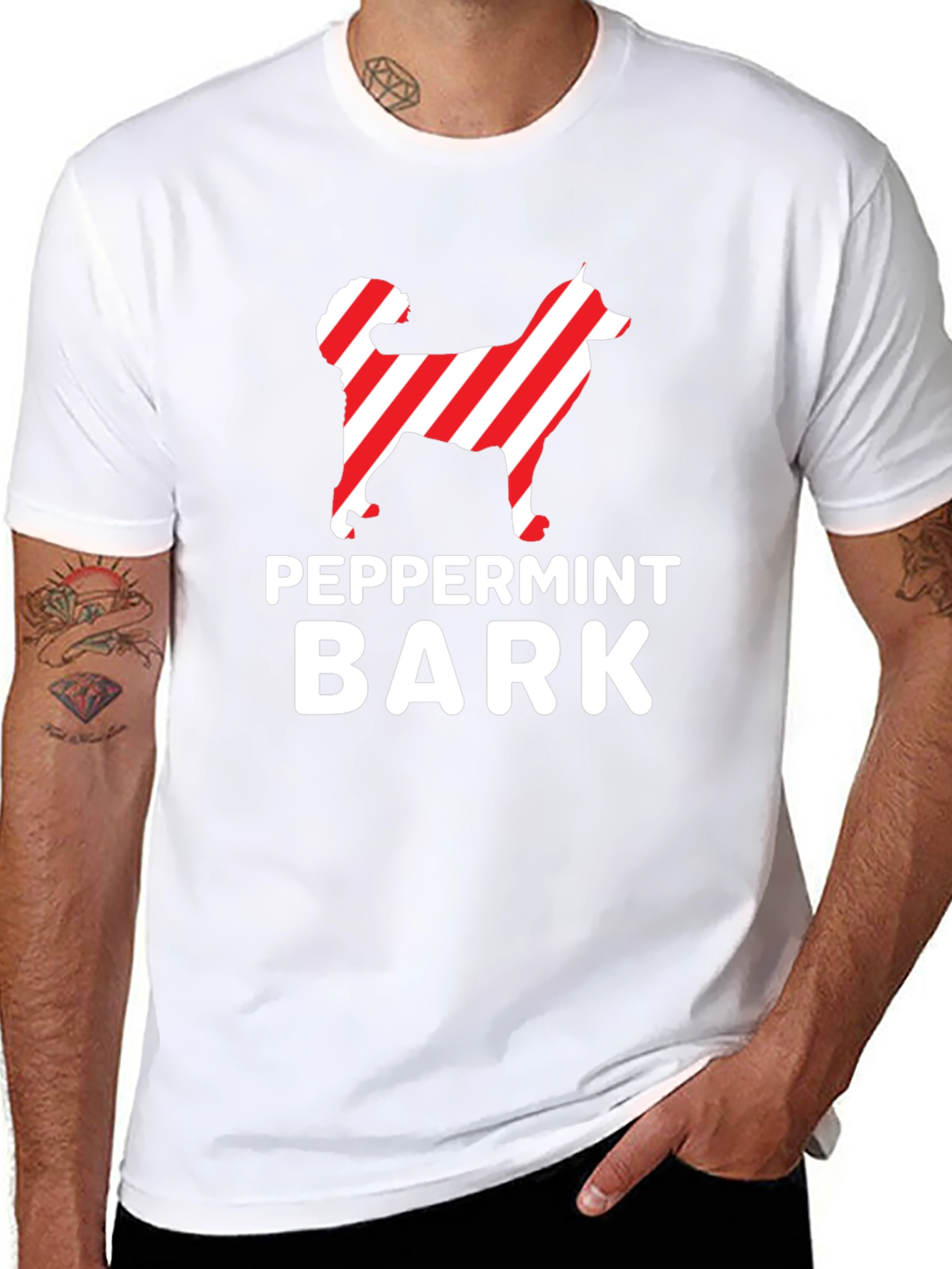 Peppermint Bark Dog Graphic T-Shirt