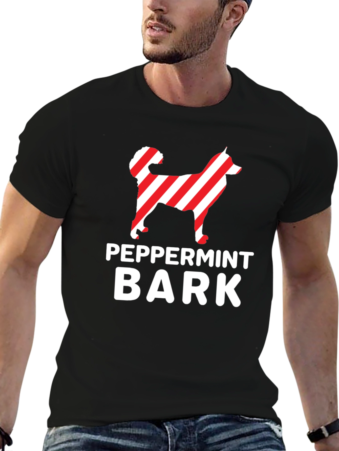 Peppermint Bark Dog Graphic T-Shirt