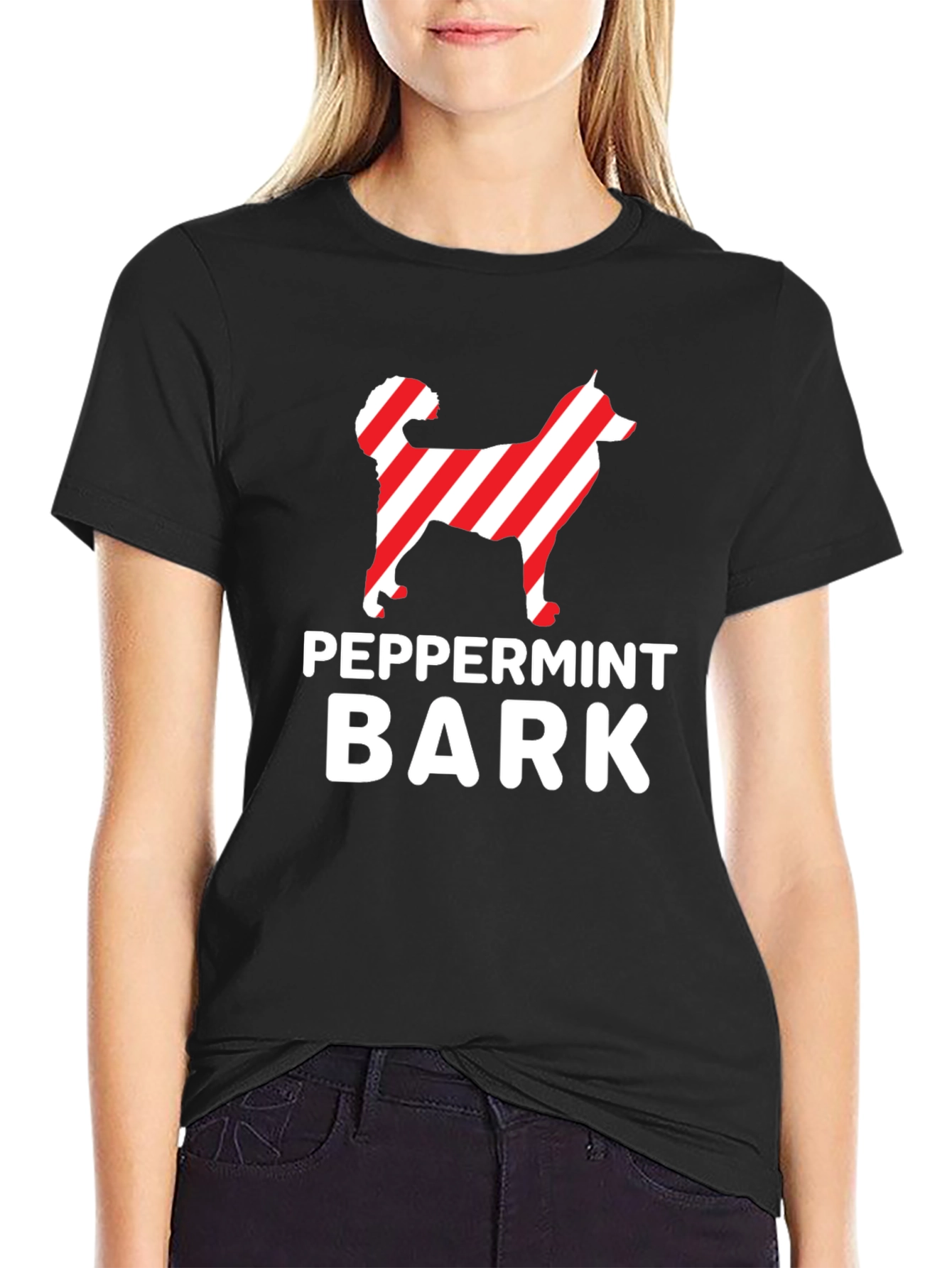 Peppermint Bark Dog Graphic T-Shirt