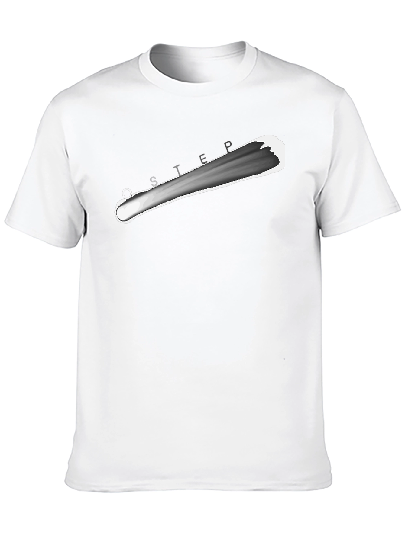 Mens Black T-Shirt with Graphic Design