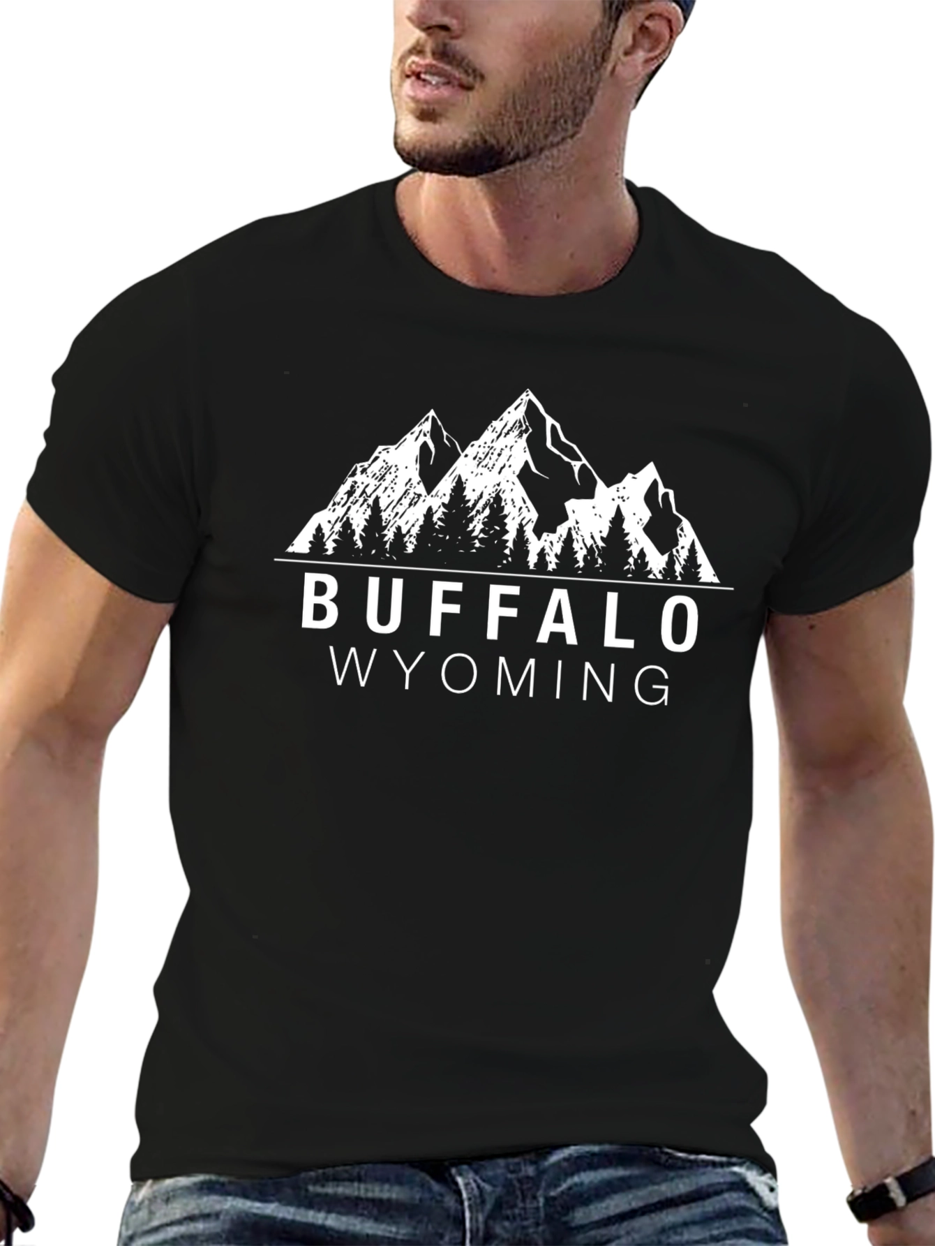 Buffalo Wyoming Graphic Tee - Black T-Shirt