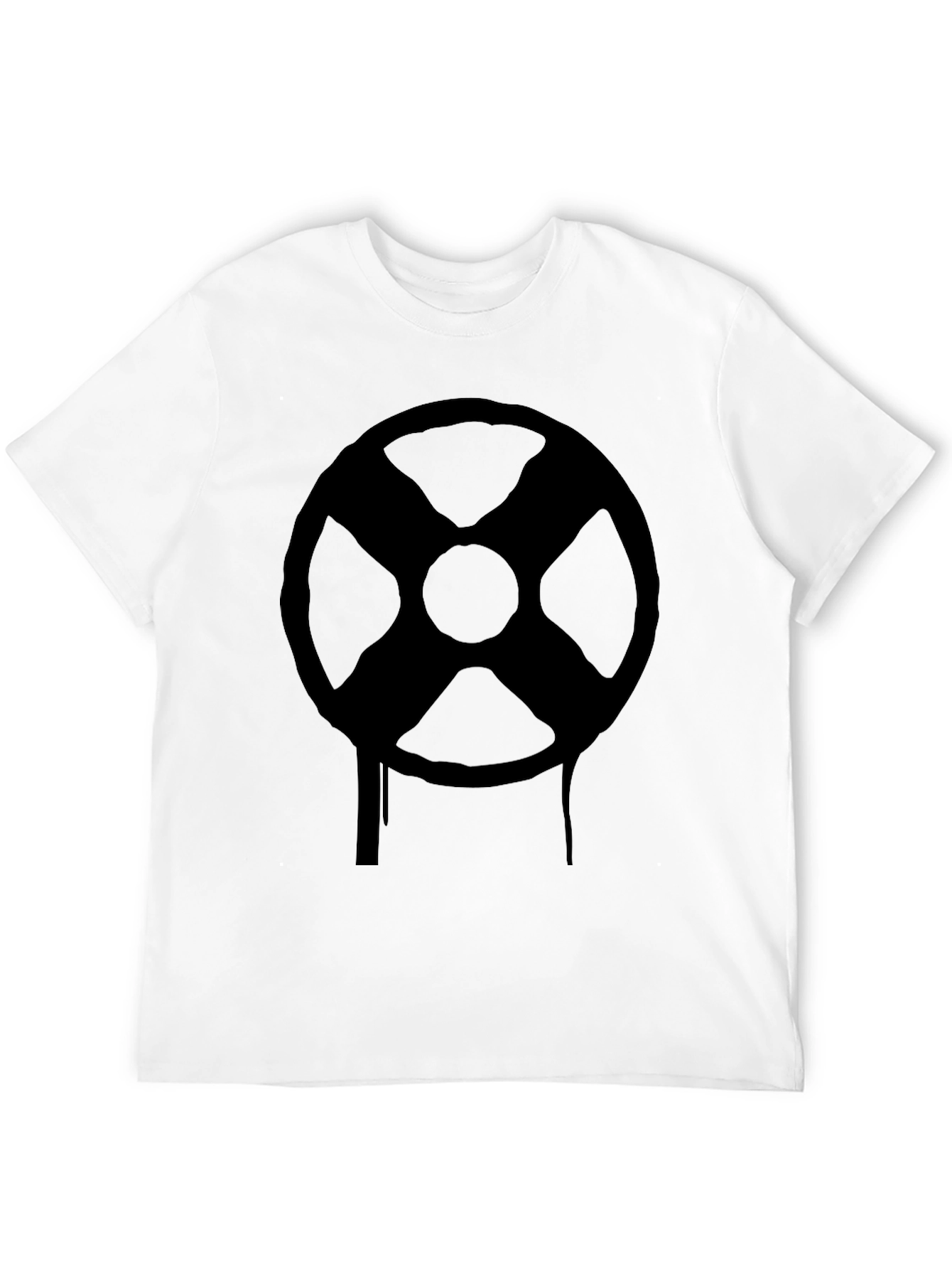 Black Graphic Tee - Target Symbol Design