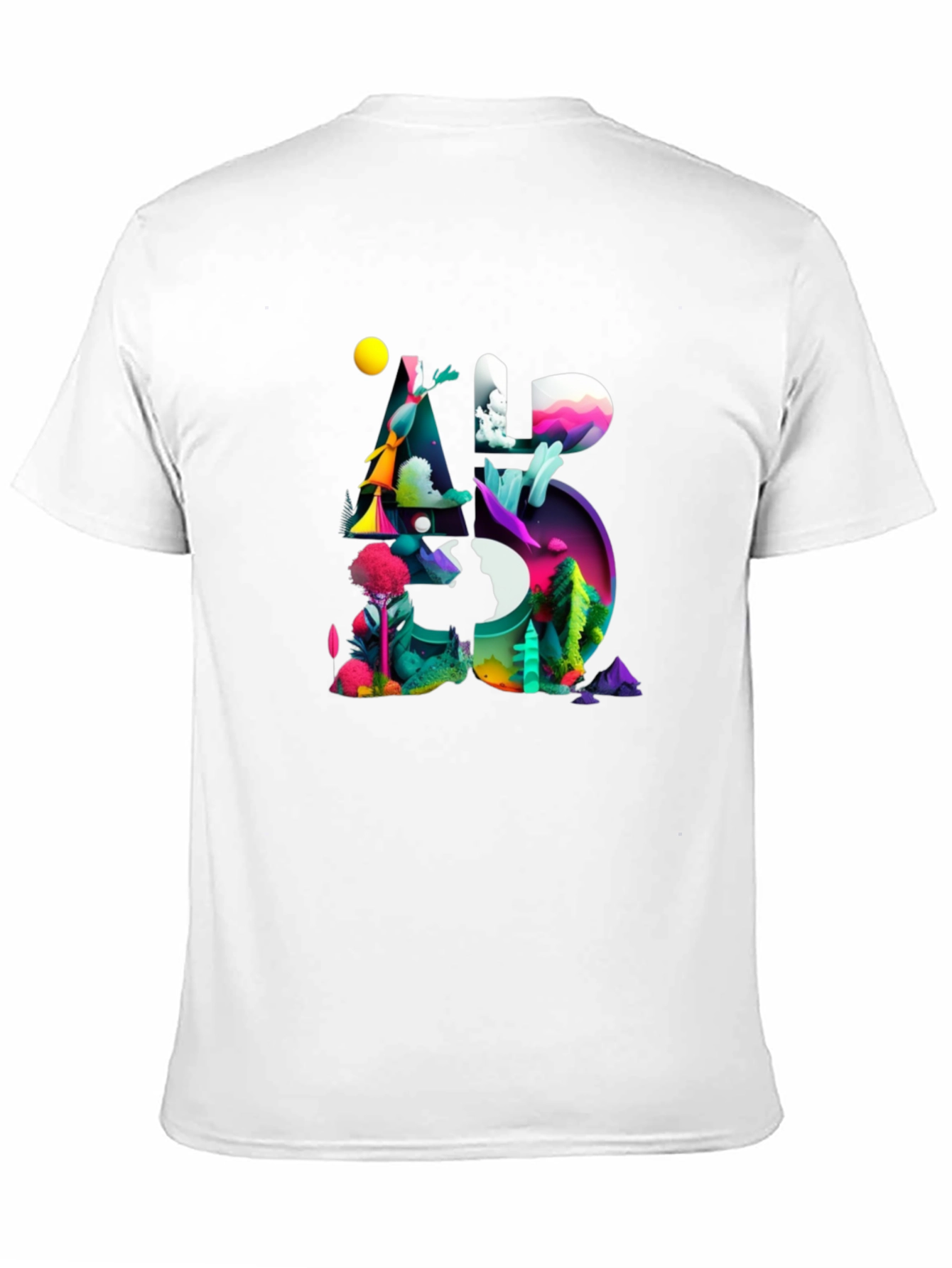 Abstract Art Graphic Tee - Black Unisex T-Shirt