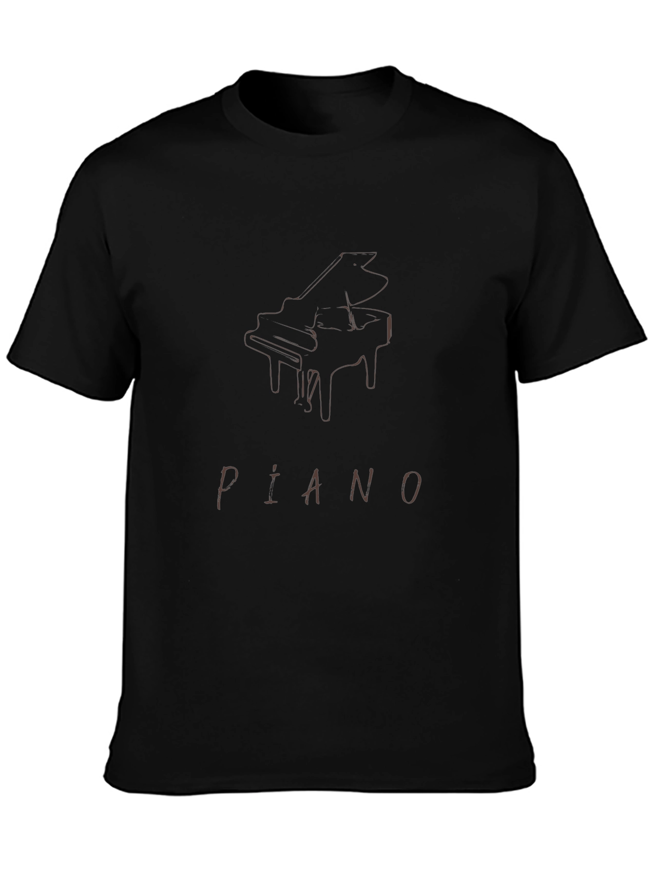 Piano Graphic T-Shirt - Music Lover Tee