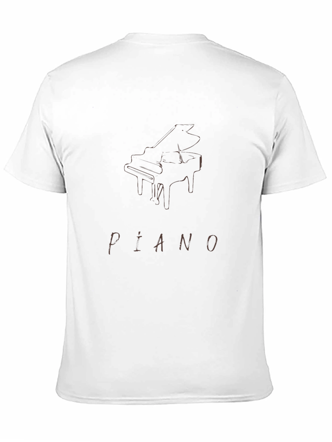 Piano Graphic T-Shirt - Music Lover Tee