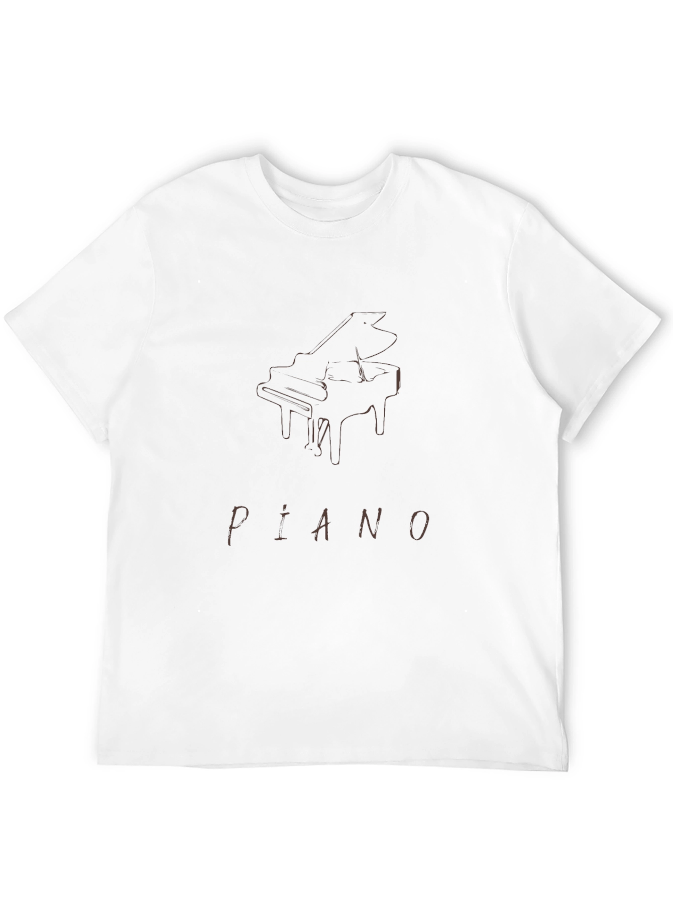 Piano Graphic T-Shirt - Music Lover Tee