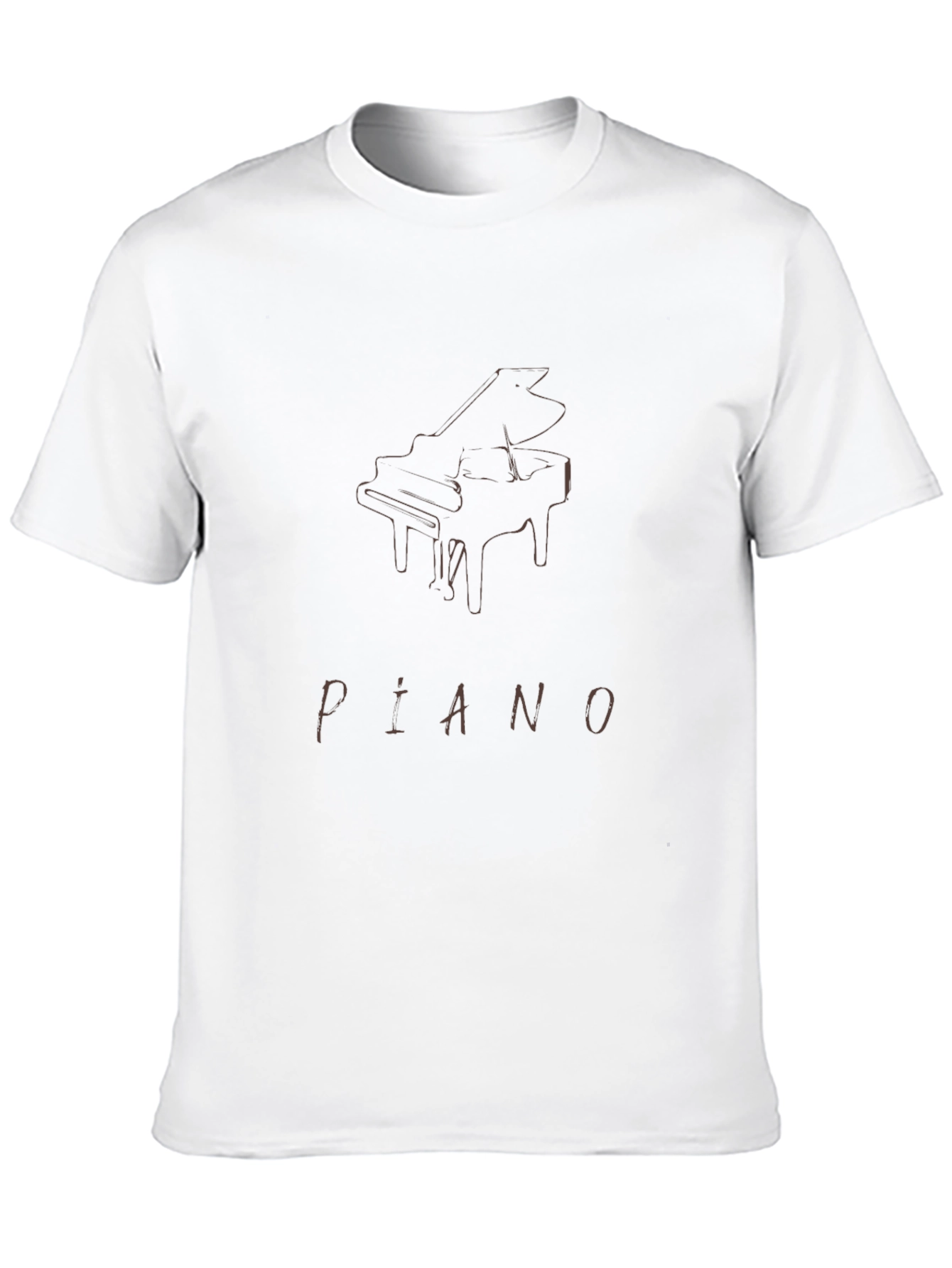 Piano Graphic T-Shirt - Music Lover Tee