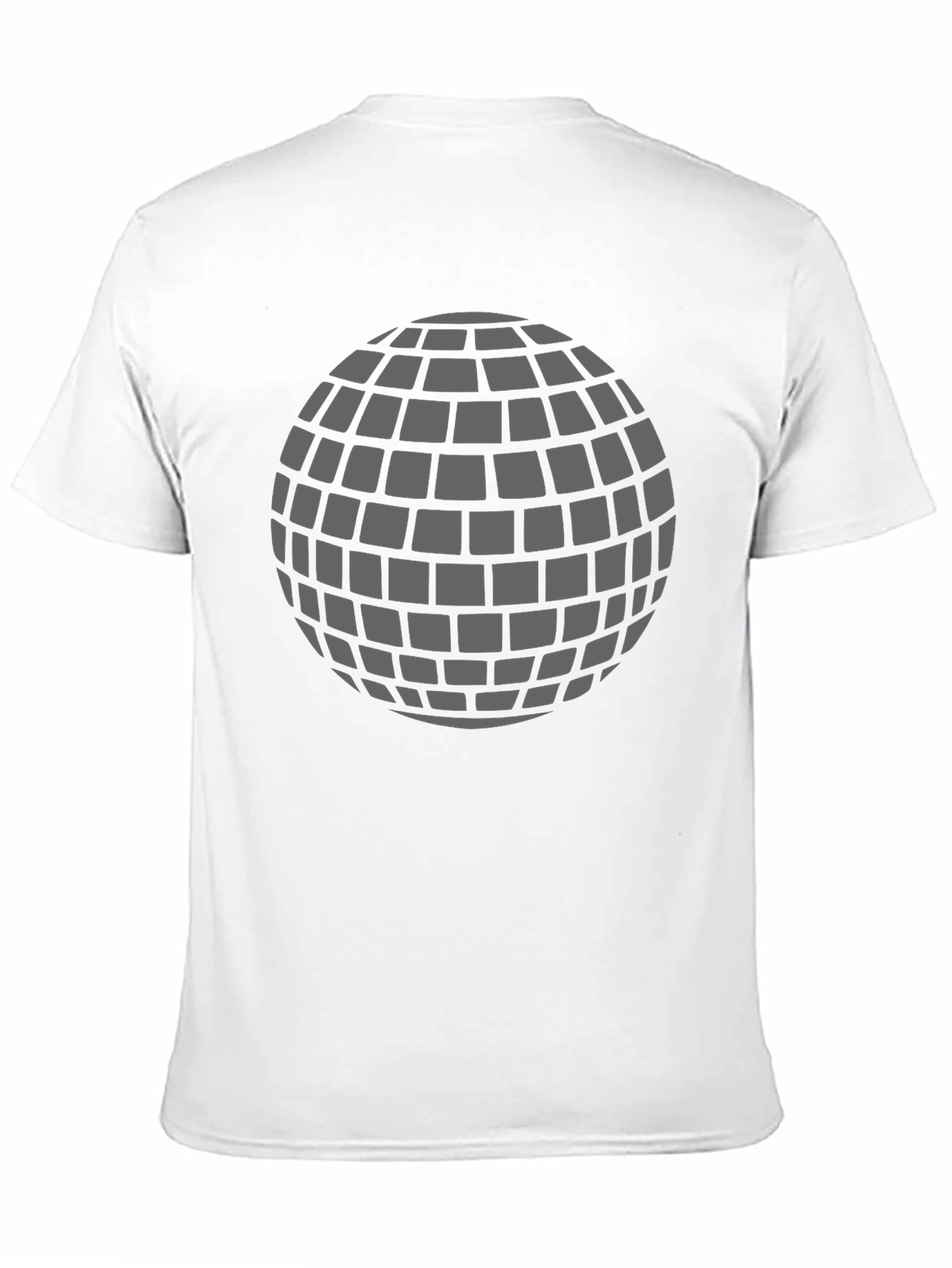 Retro Disco Ball Graphic T-Shirt - Black