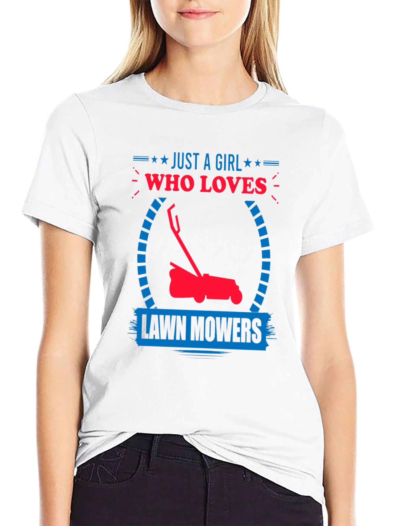 Just a Girl Who Loves Lawn Mowers T-Shirt