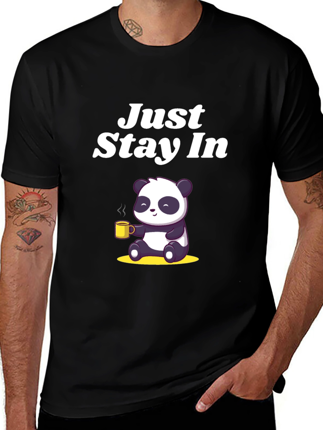Just Stay In Panda Tee