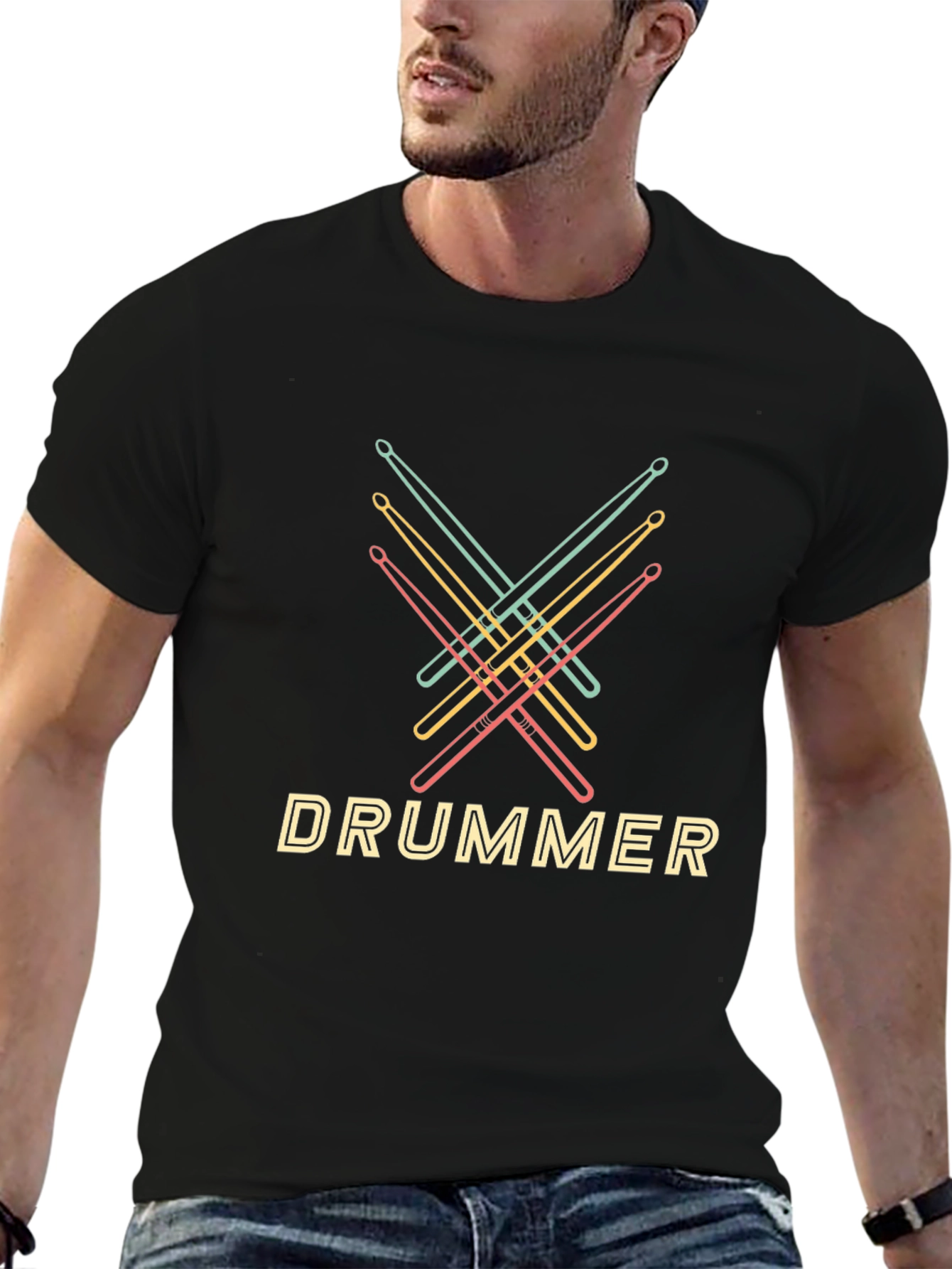 Drummer T-Shirt - Drumsticks Graphic Tee