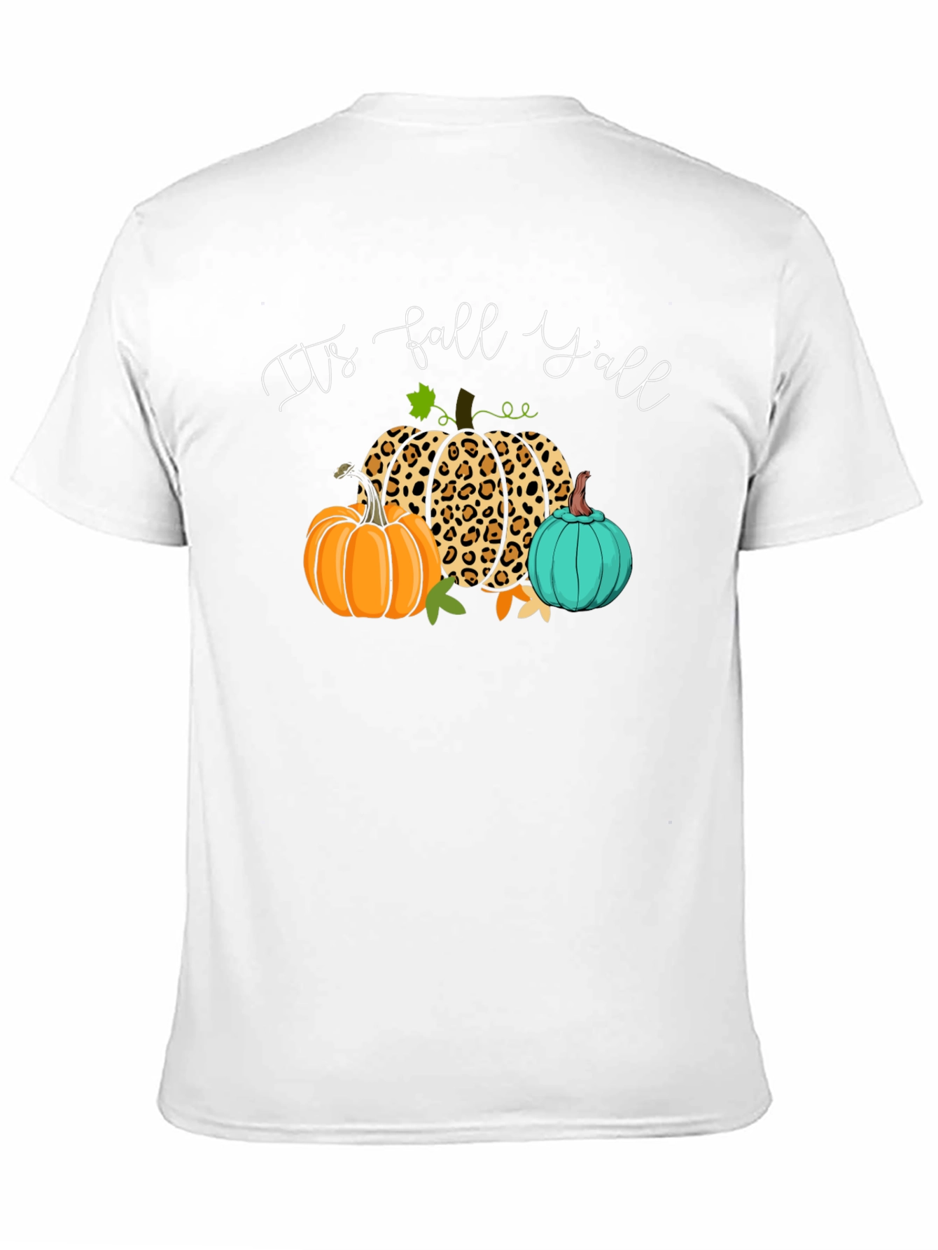 Its Fall Yall Pumpkin Leopard T-Shirt