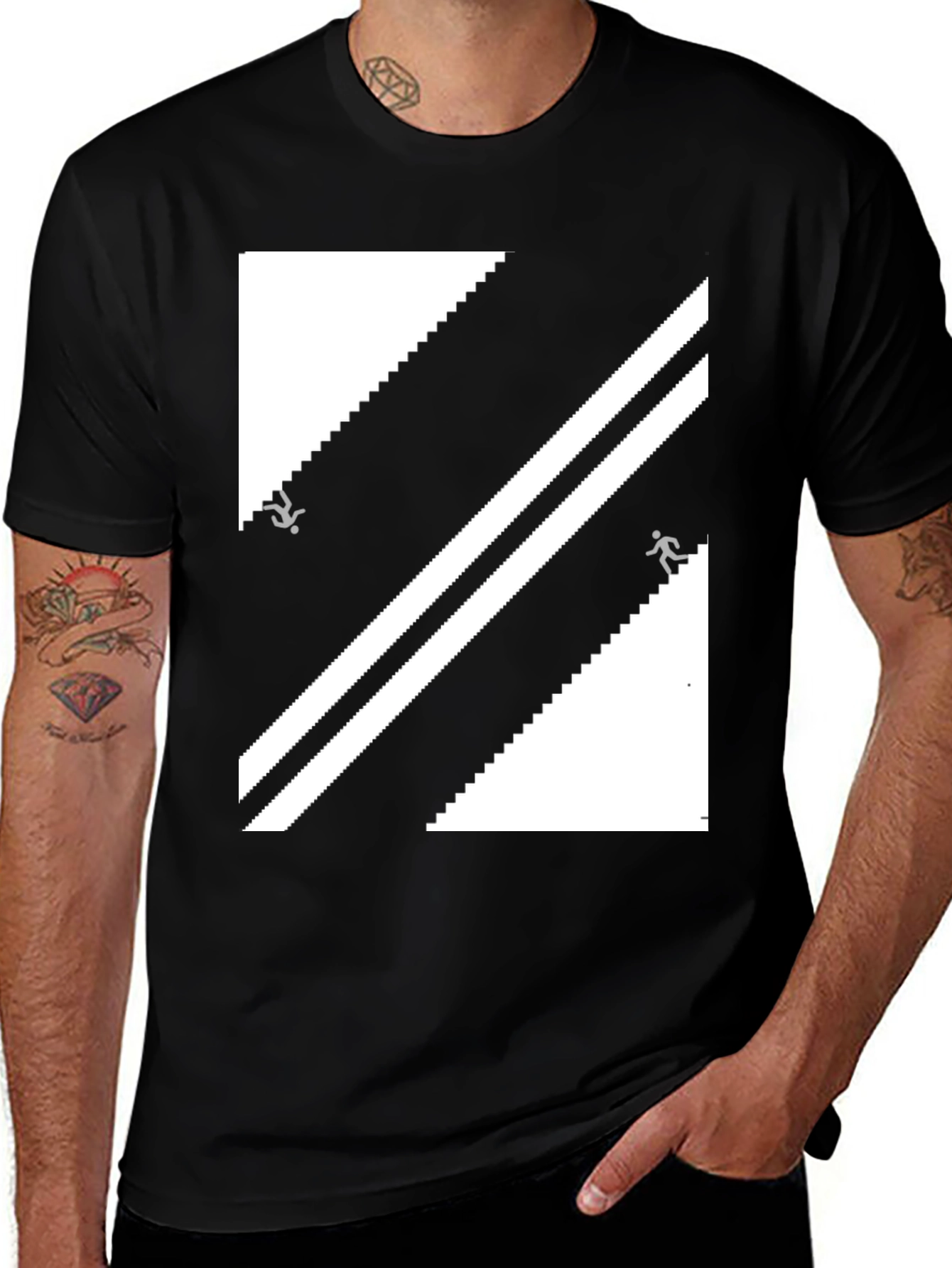 Optical Illusion Staircase T-Shirt