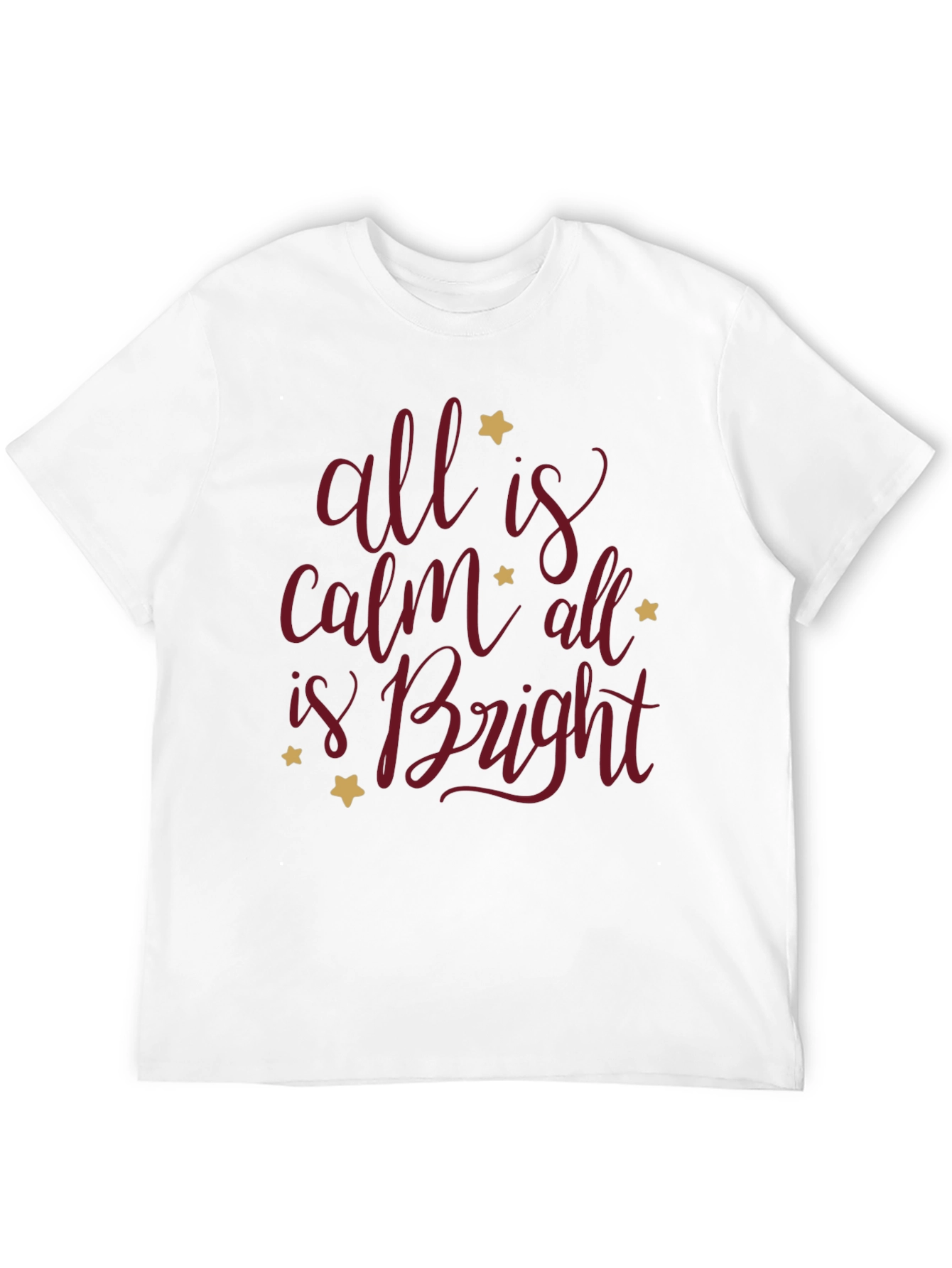 All is Calm Graphic Tee - Black Holiday T-Shirt