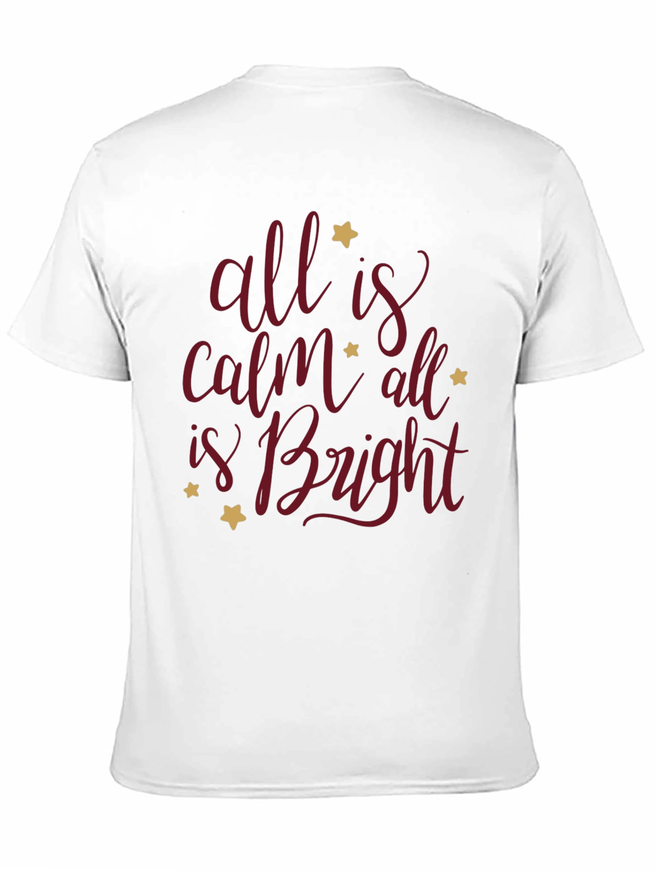 All is Calm Graphic Tee - Black Holiday T-Shirt