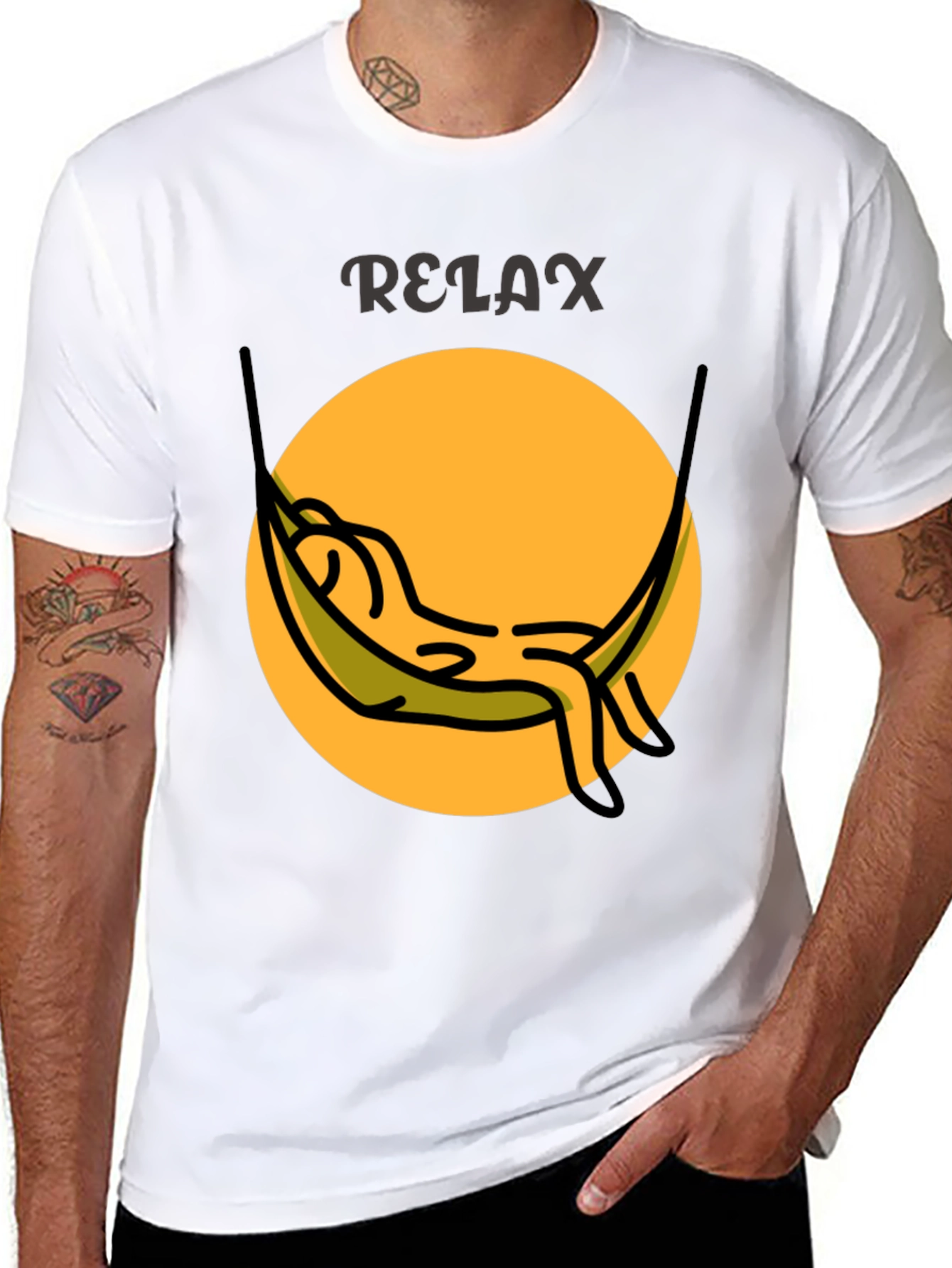 Relax Hammock Graphic Tee - Casual Comfort